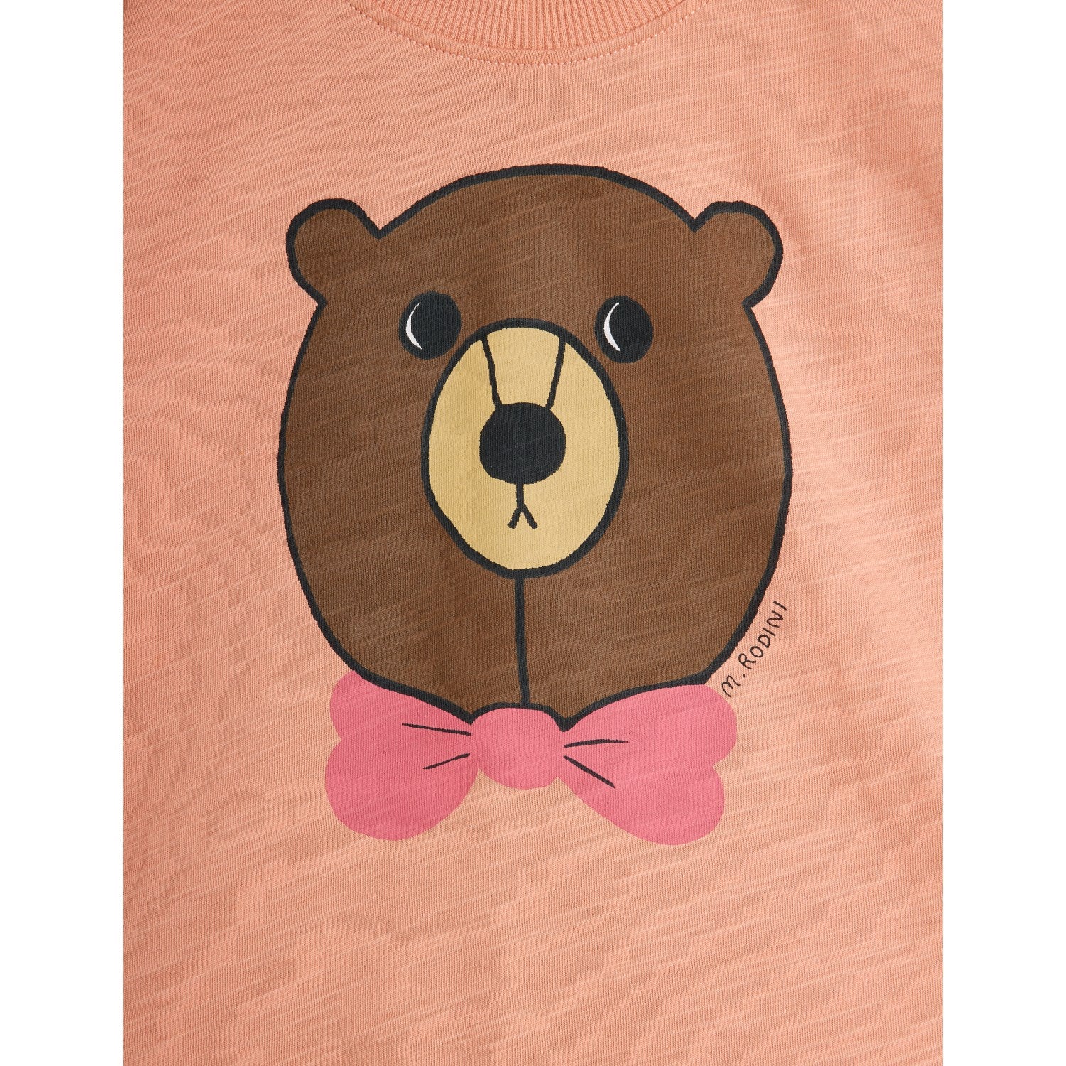 Mini Rodini Pink Bear Sp Ss Tee - Image 2