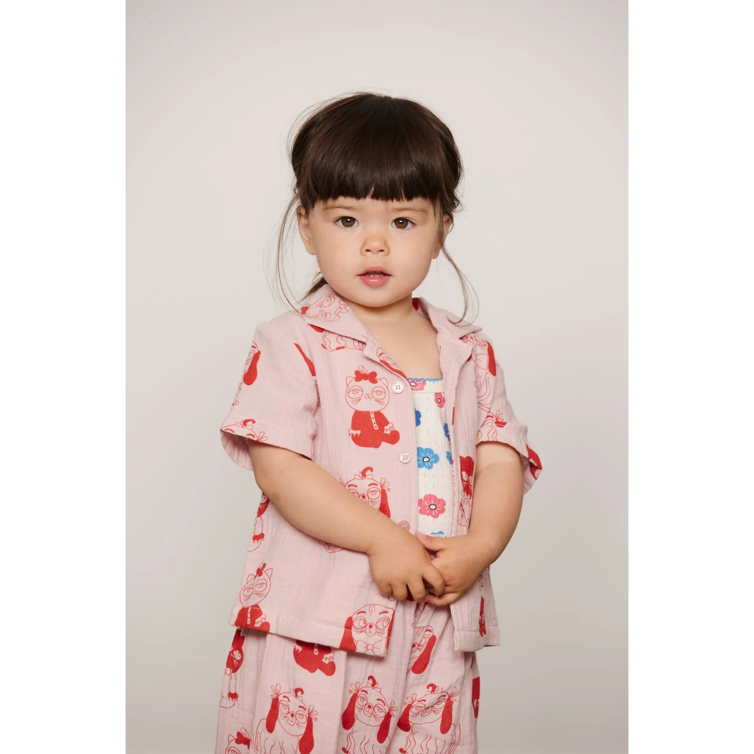 Mini Rodini Pink Minibabies Aop Baby Set - Image 3