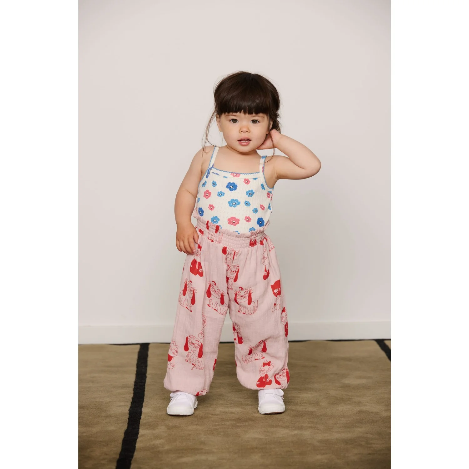 Mini Rodini Pink Minibabies Aop Baby Set - Image 5