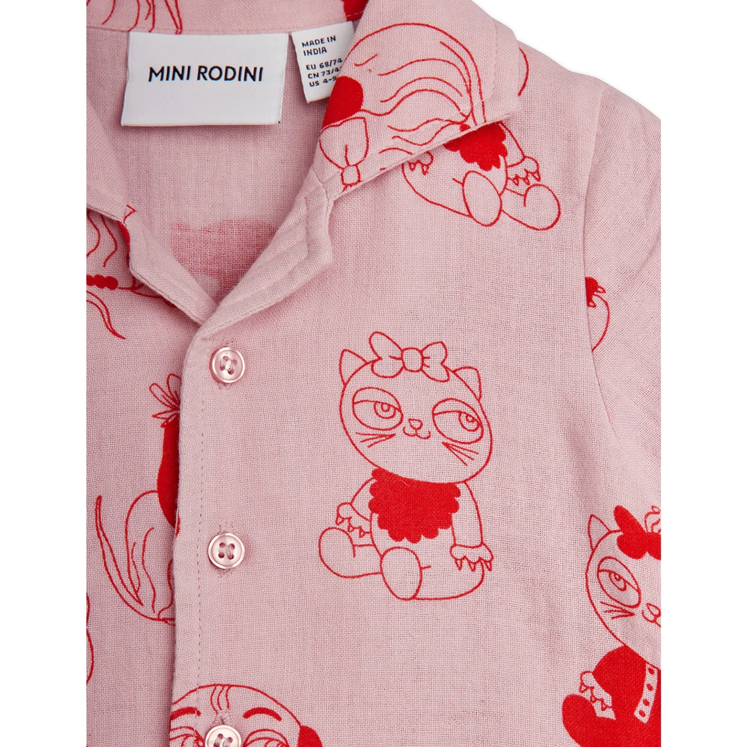 Mini Rodini Pink Minibabies Aop Baby Set - Image 7