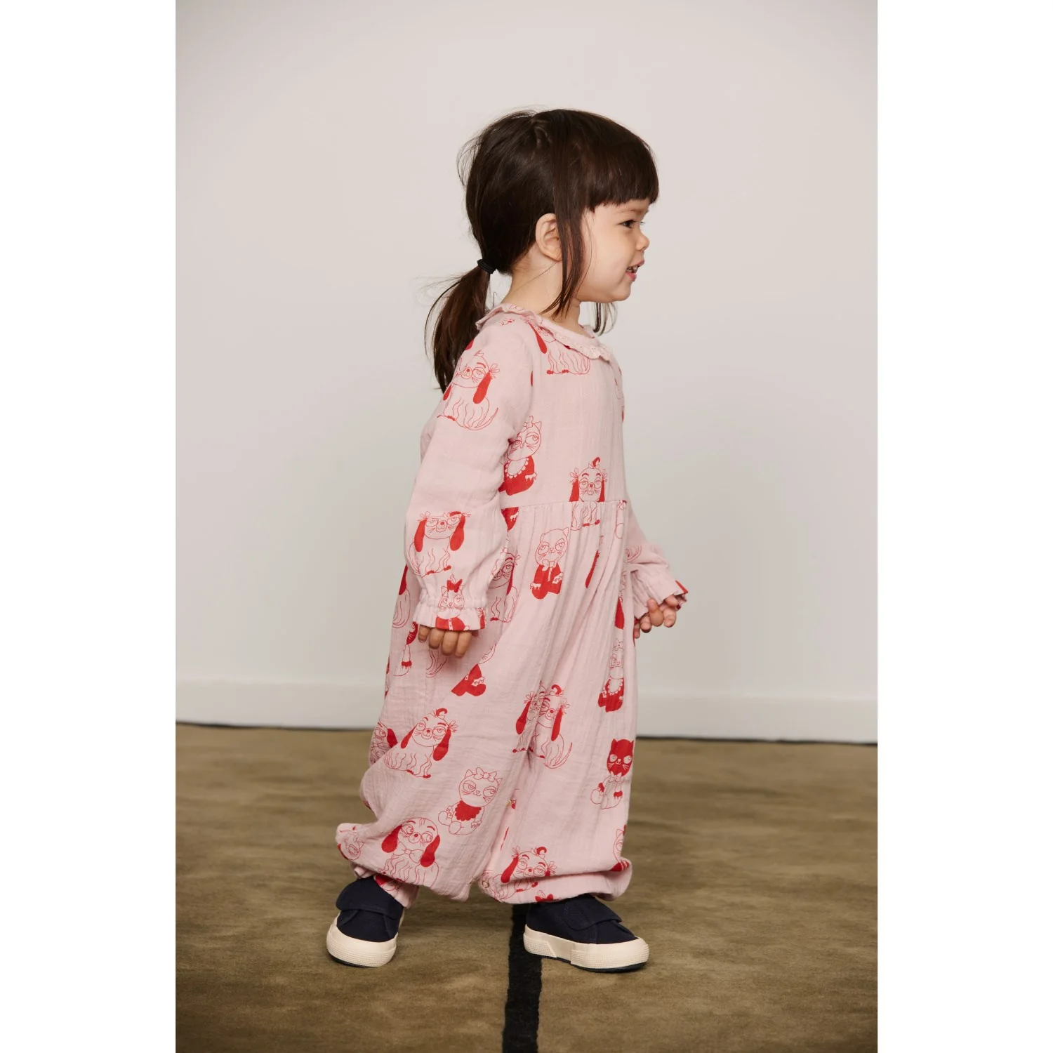 Mini Rodini Pink Minibabies Aop Woven Jumpsuit - Image 3