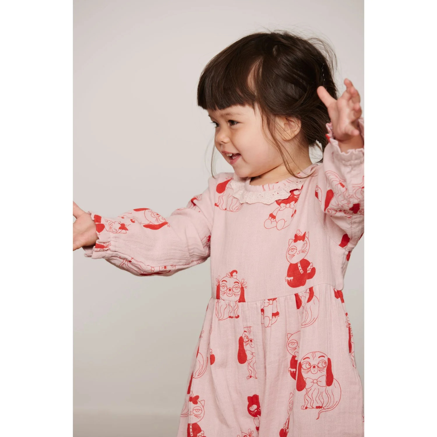 Mini Rodini Pink Minibabies Aop Woven Jumpsuit - Image 4
