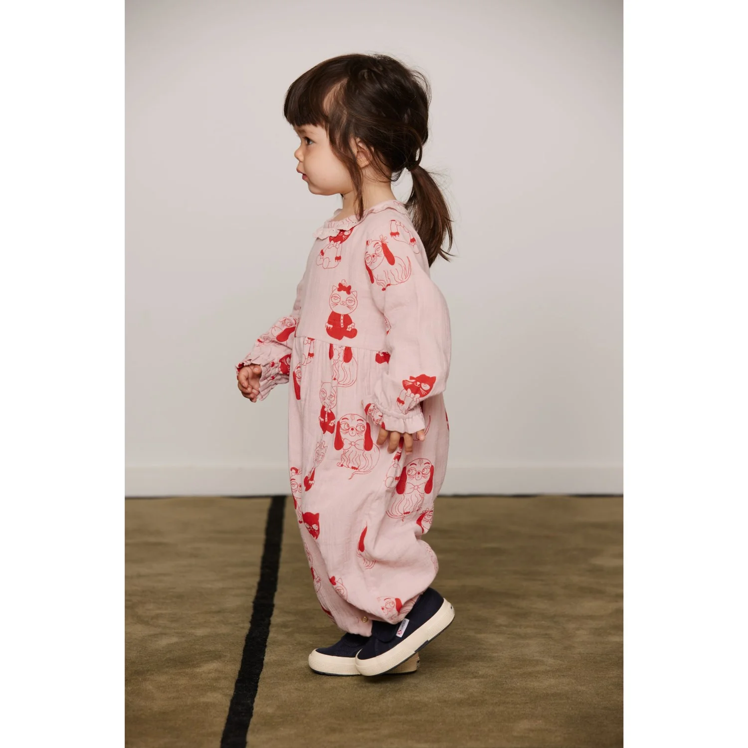 Mini Rodini Pink Minibabies Aop Woven Jumpsuit - Image 5