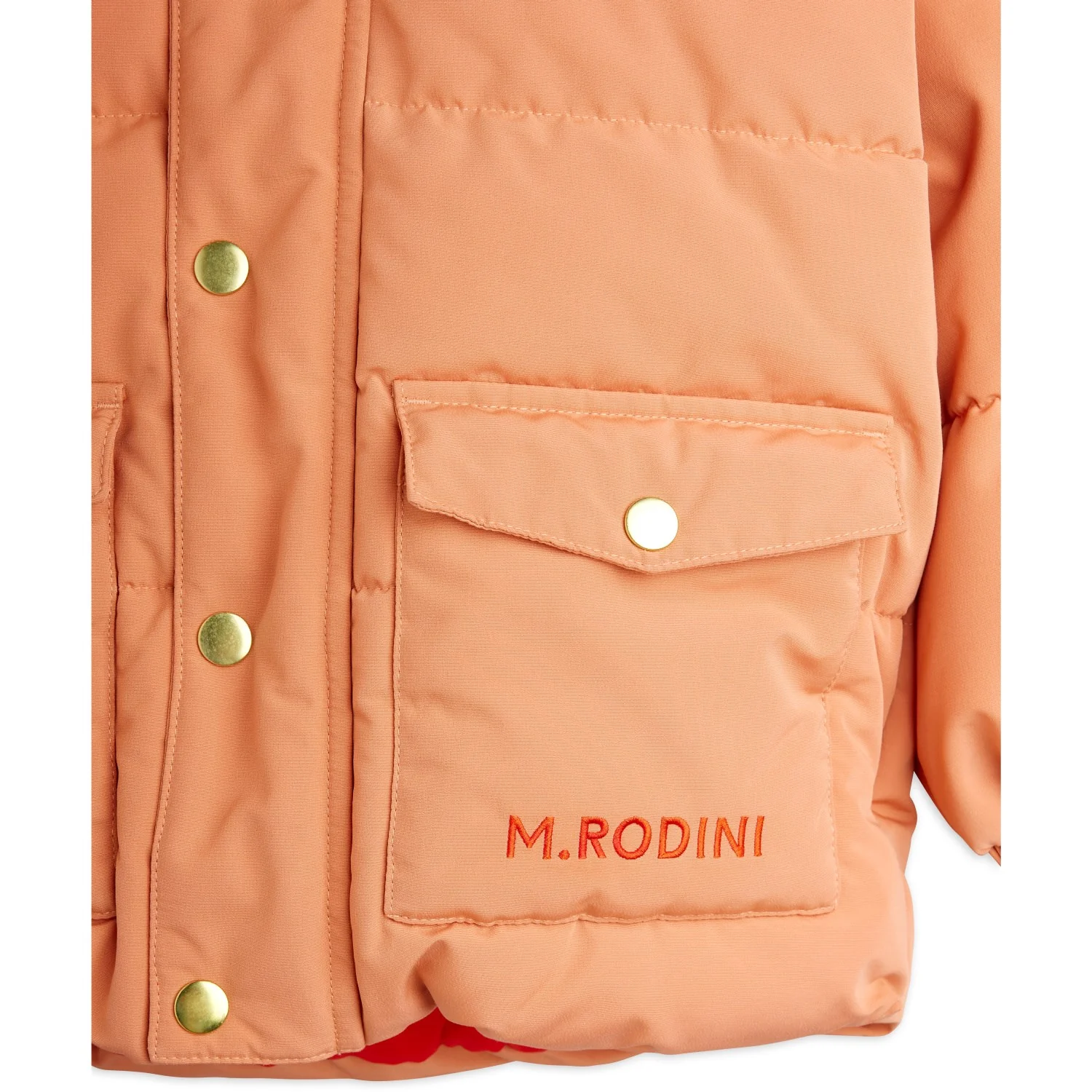 Mini Rodini Pink Solid Heavy Puffer - Image 2