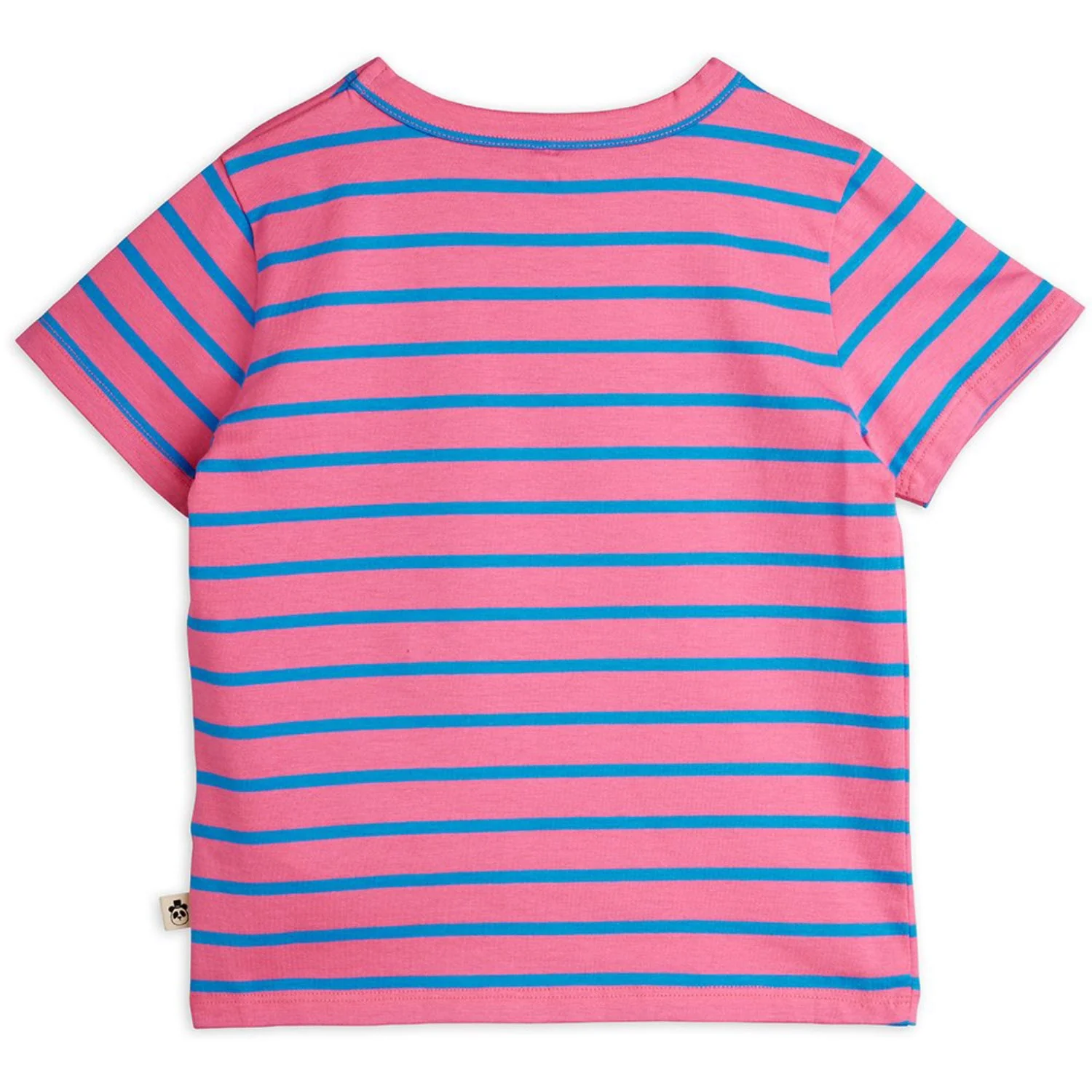 Mini Rodini Pink Stripe Yd Ss Tee - Image 3