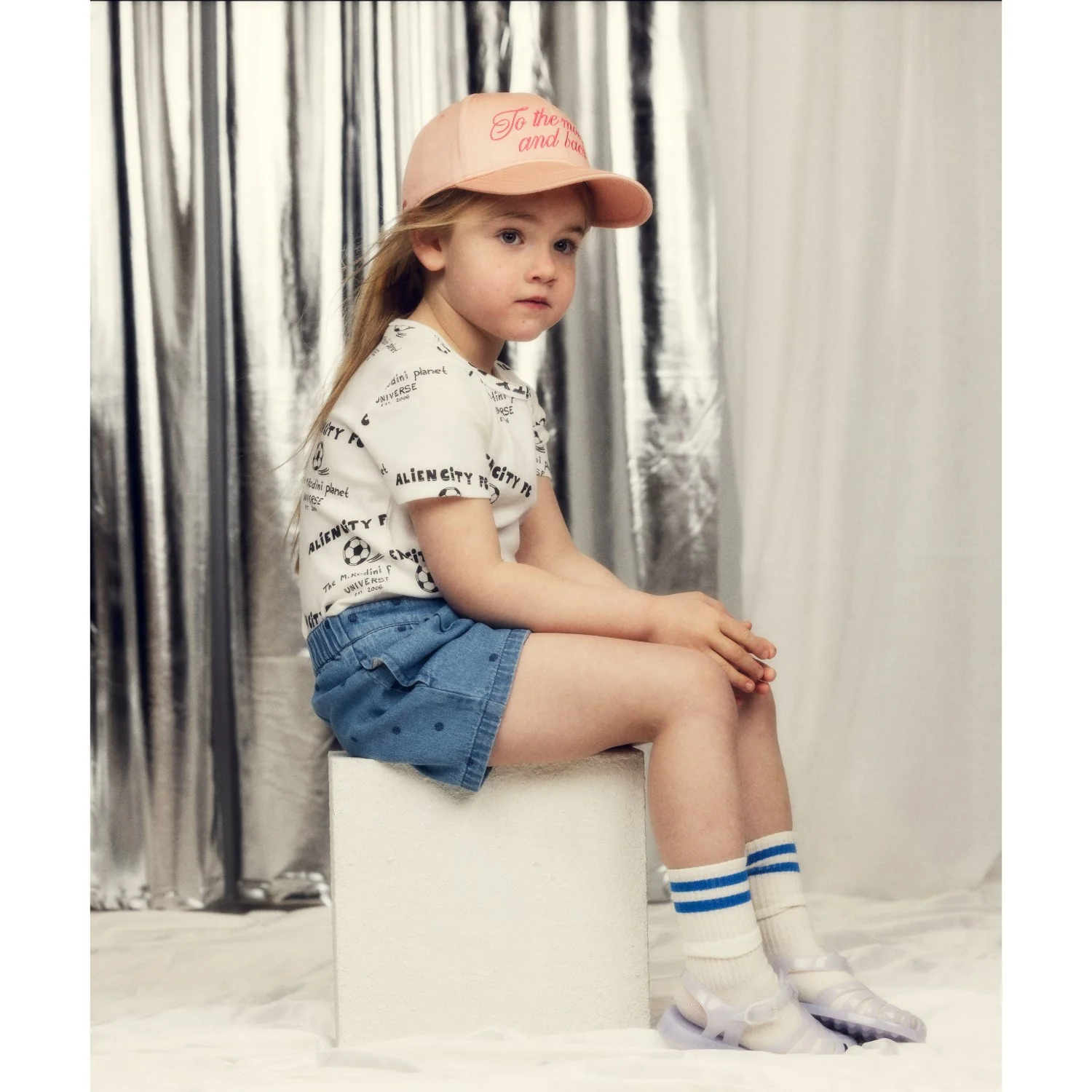 Mini Rodini White Alien City Fc AOP Ss Tee - Image 2