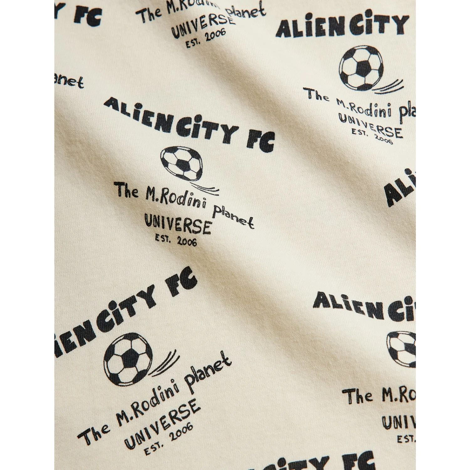 Mini Rodini White Alien City Fc AOP Ss Tee - Image 3