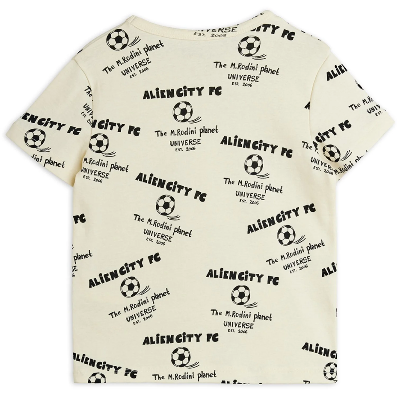 Mini Rodini White Alien City Fc AOP Ss Tee - Image 4