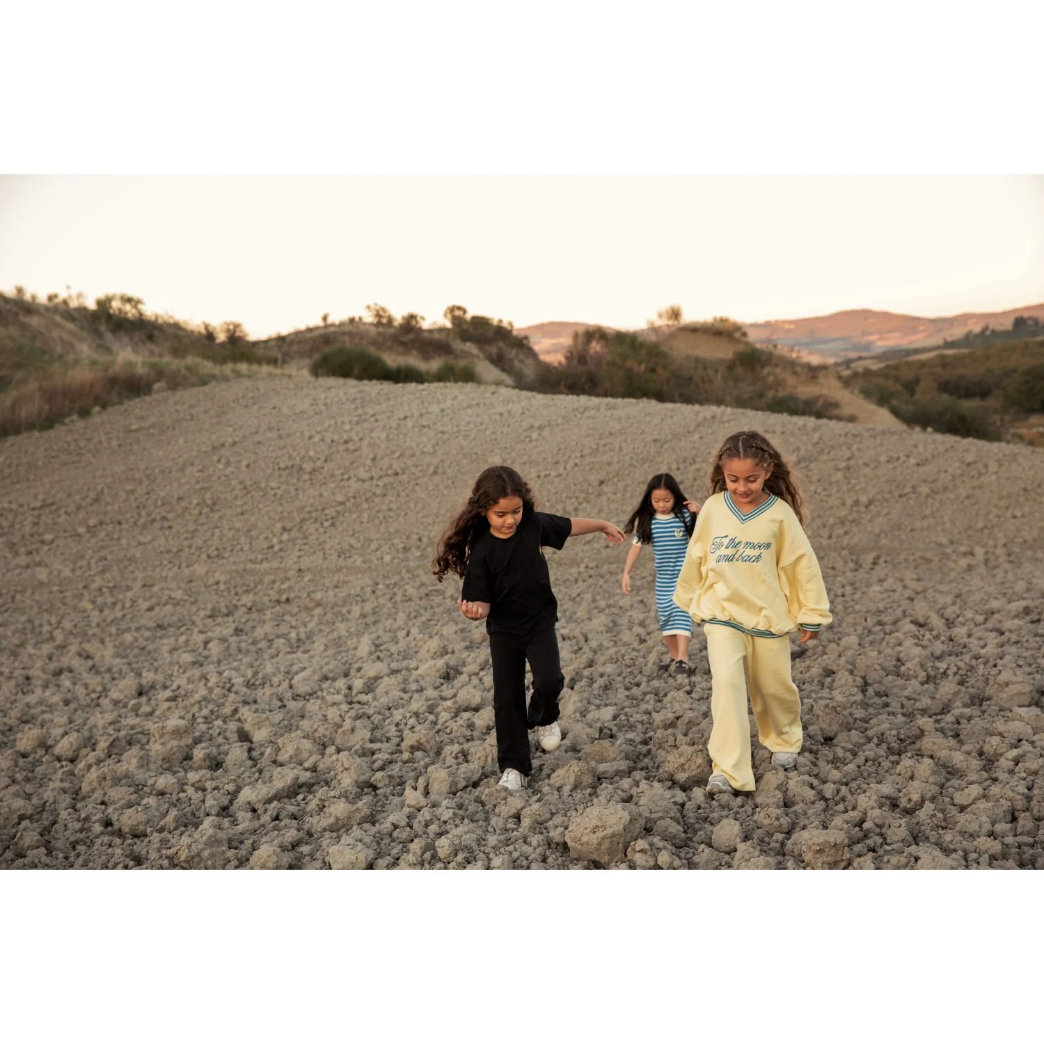 Mini Rodini Yellow To The Moon Emb Sweatpants - Image 2