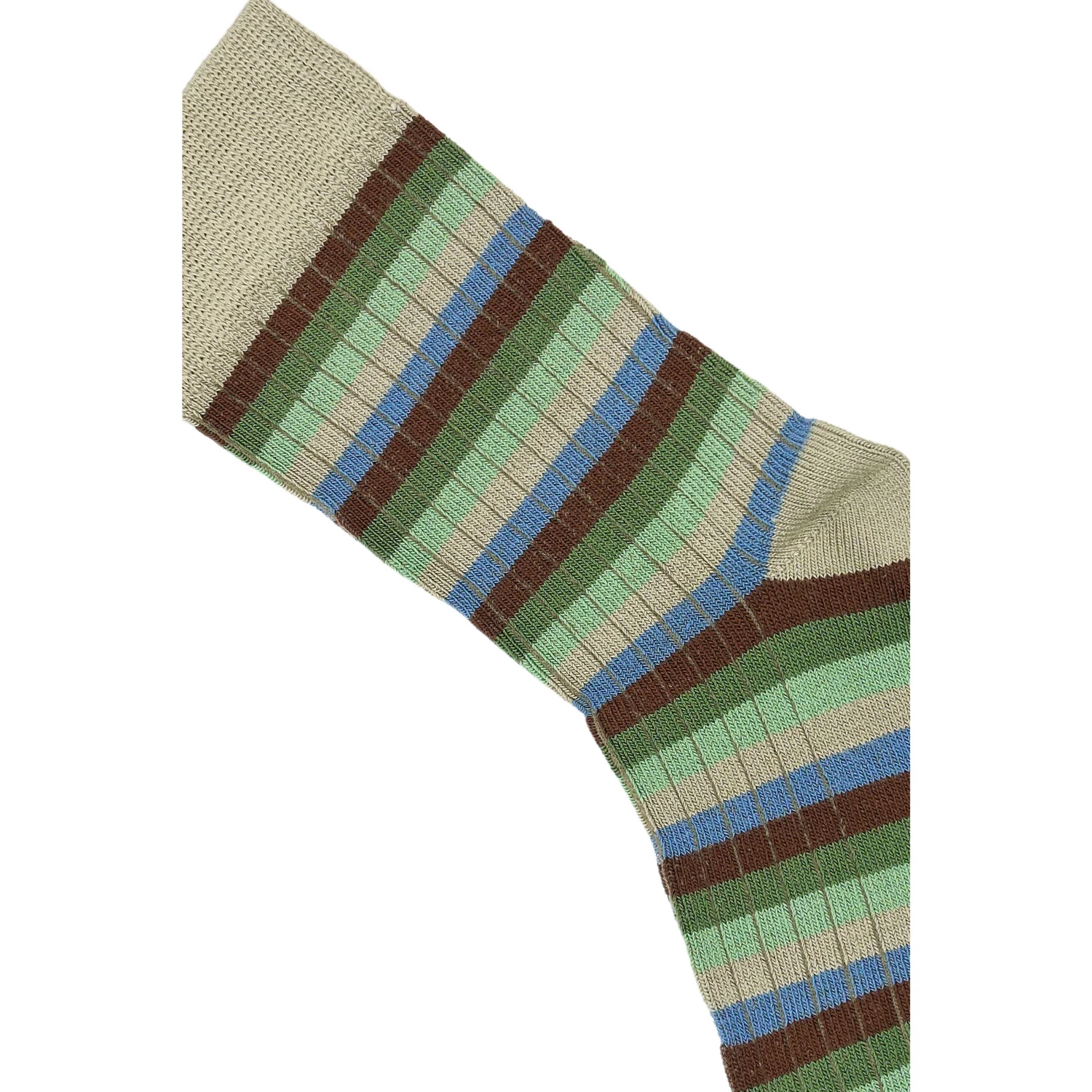 minipop® Green Bamboo Multi Stripe Socks - Image 2