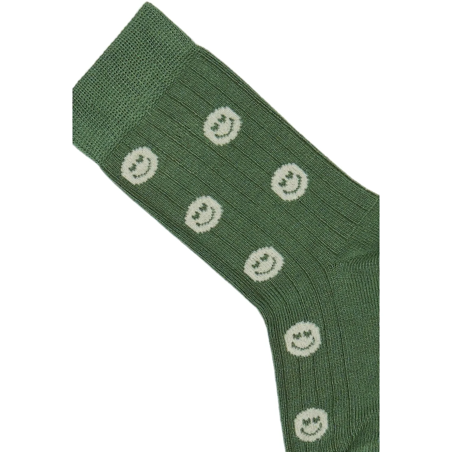 minipop® Green Smilie MiniPop® Bamboo Motif Socks - Image 2