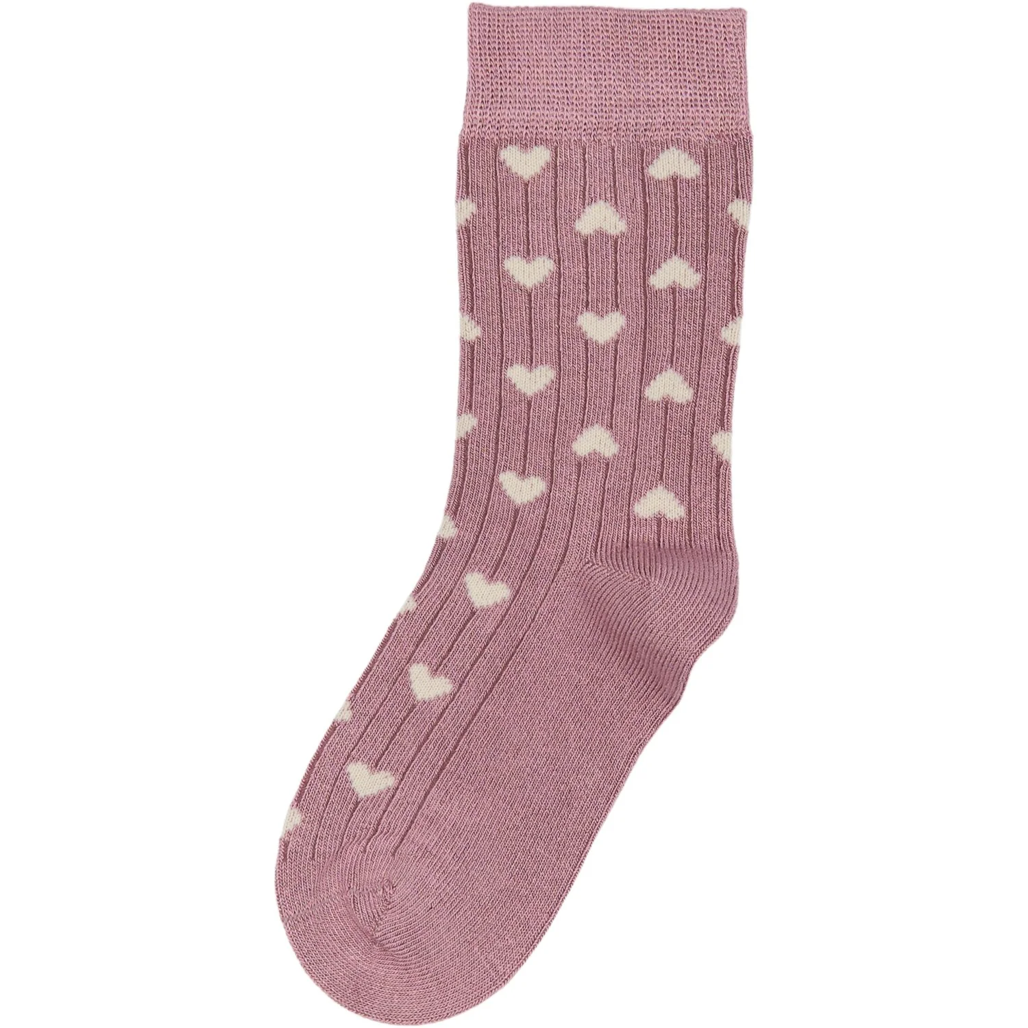 minipop® Pale Pink/Off White MiniPop® Bamboo Heart Socks - Image 3