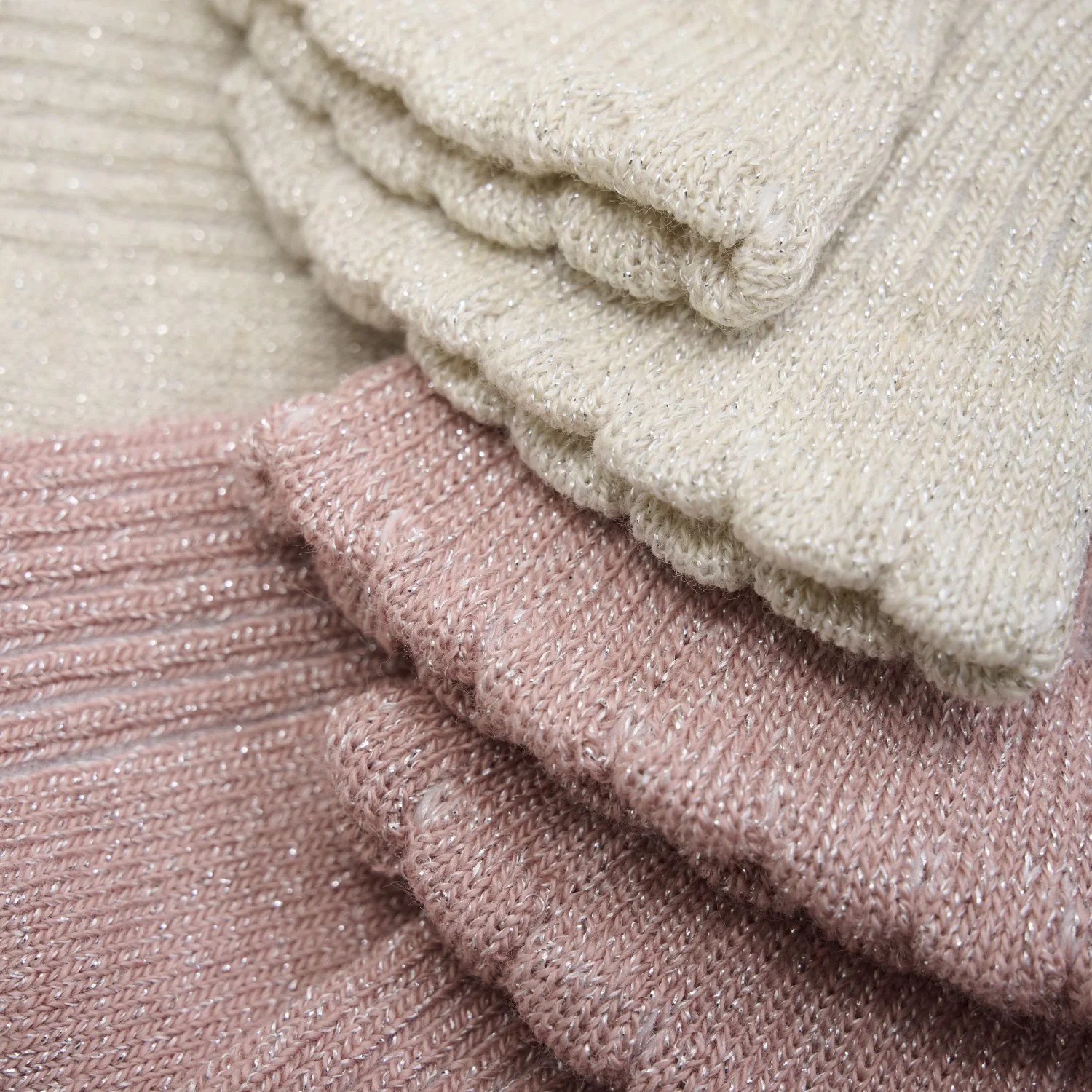 Minymo Ash Rose Socks W. Glitter (2-Pack) - Image 2