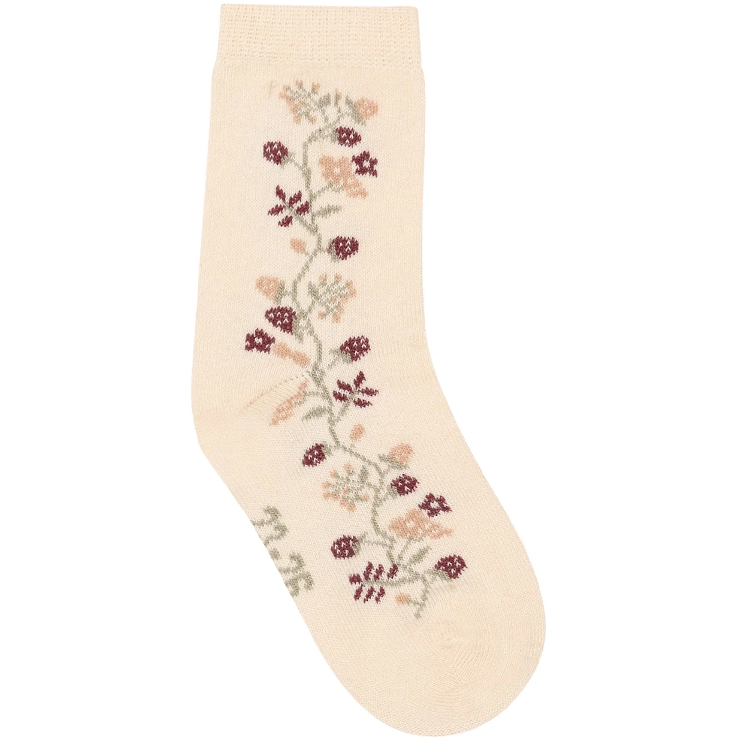 Minymo Birch Socks W. Lettuce Edge 2-Pack - Image 4