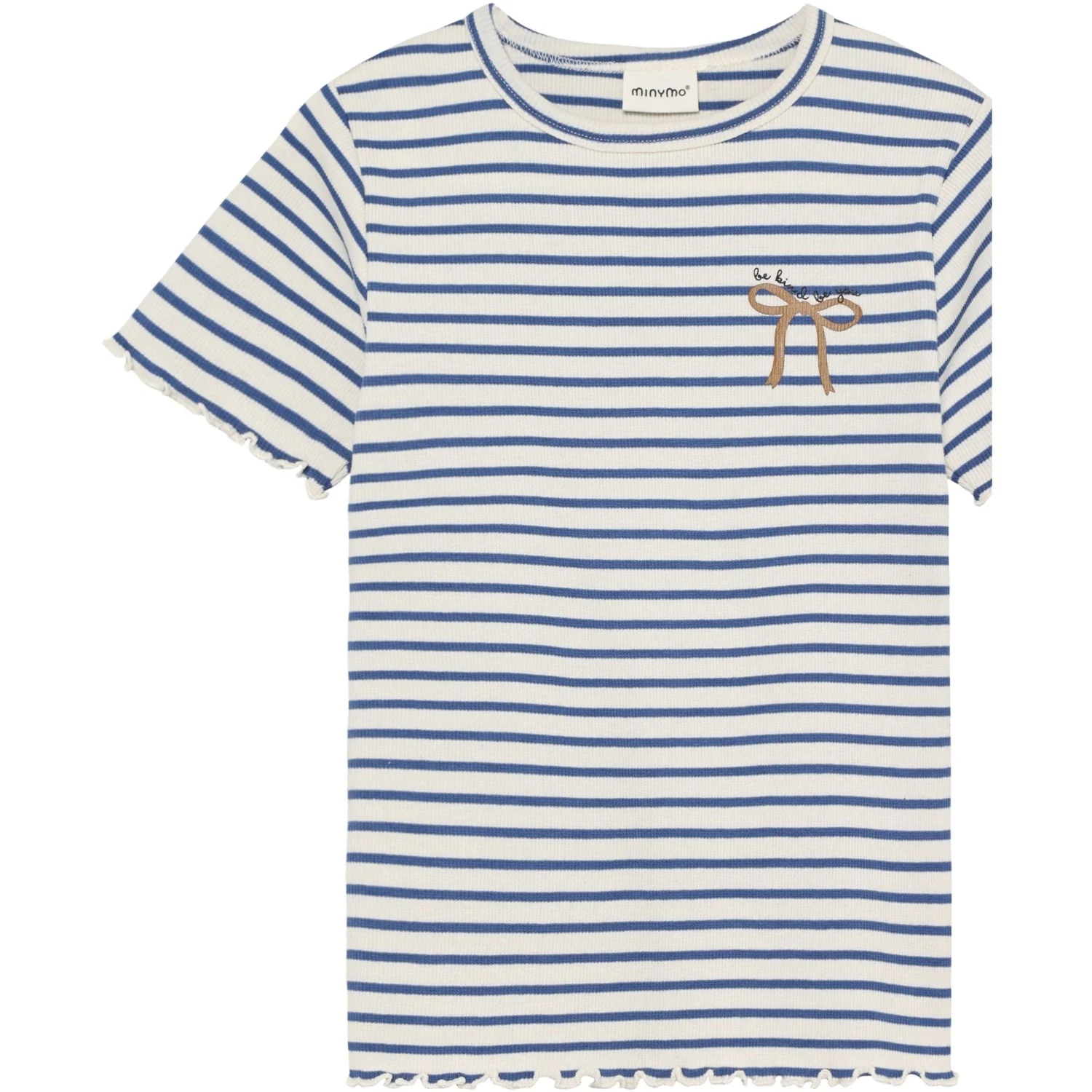 Minymo Dutch Blue T-Shirt Ss Rib - Image 3