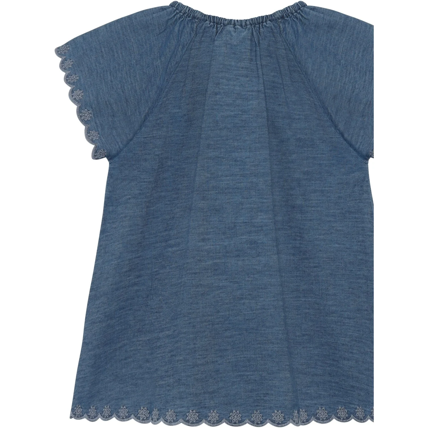 Minymo Faded Denim Blouse Ss Chambrey - Image 2