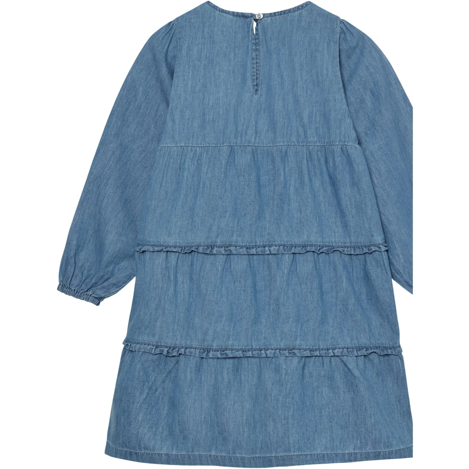 Minymo Faded Denim Dress Ls Chambray - Image 2