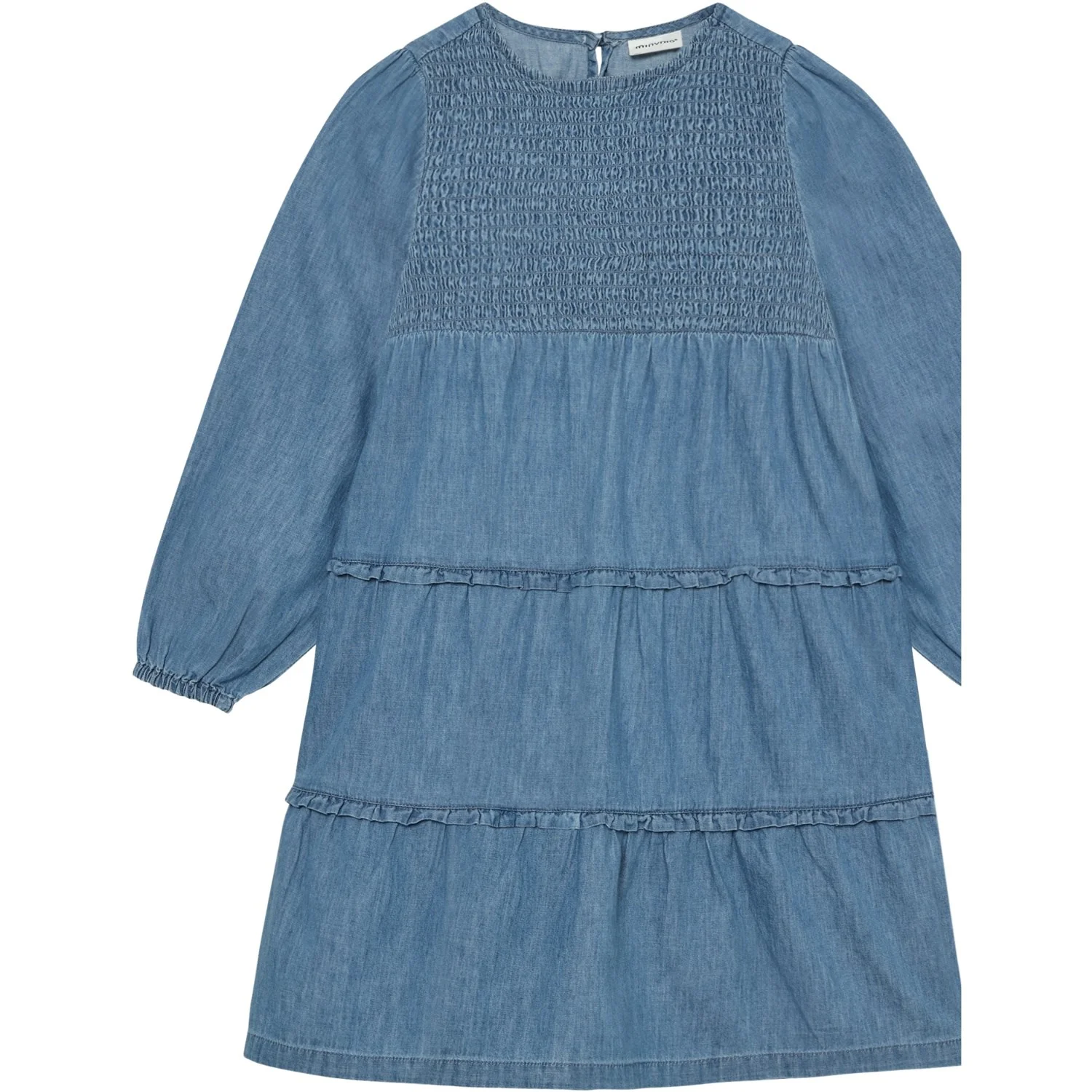 Minymo Faded Denim Dress Ls Chambray - Image 3