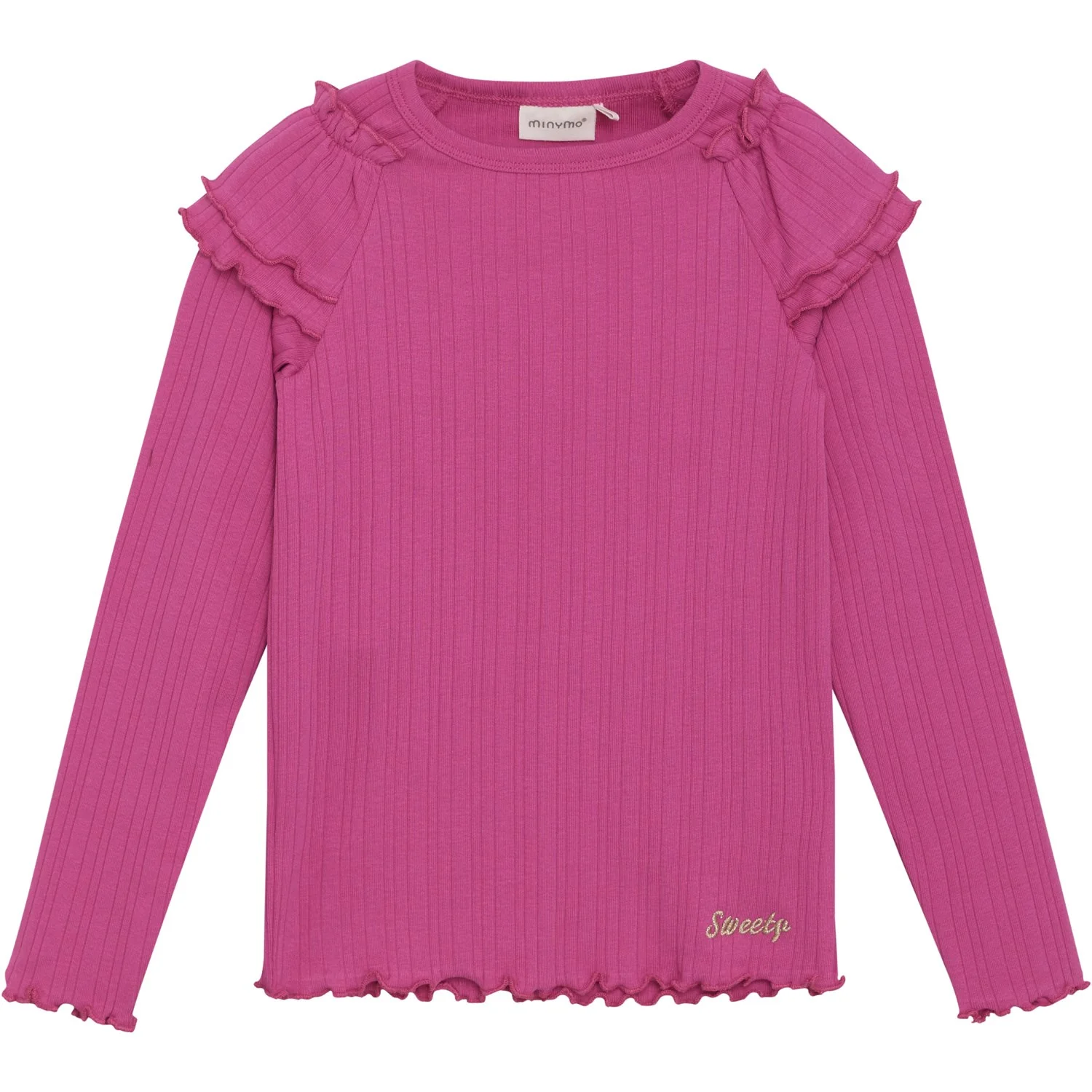 Minymo Fuchsia Fedora T-Shirt Ls Rib