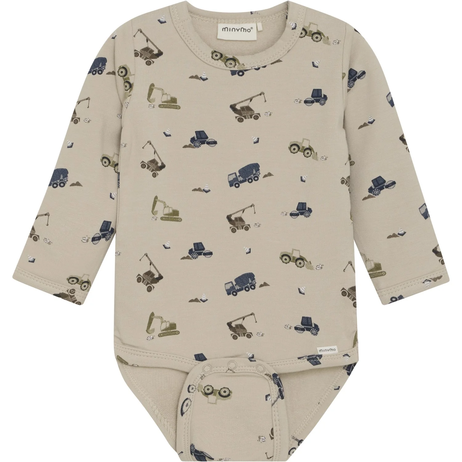 Minymo Oxford Tan Body LS AOP Sweat