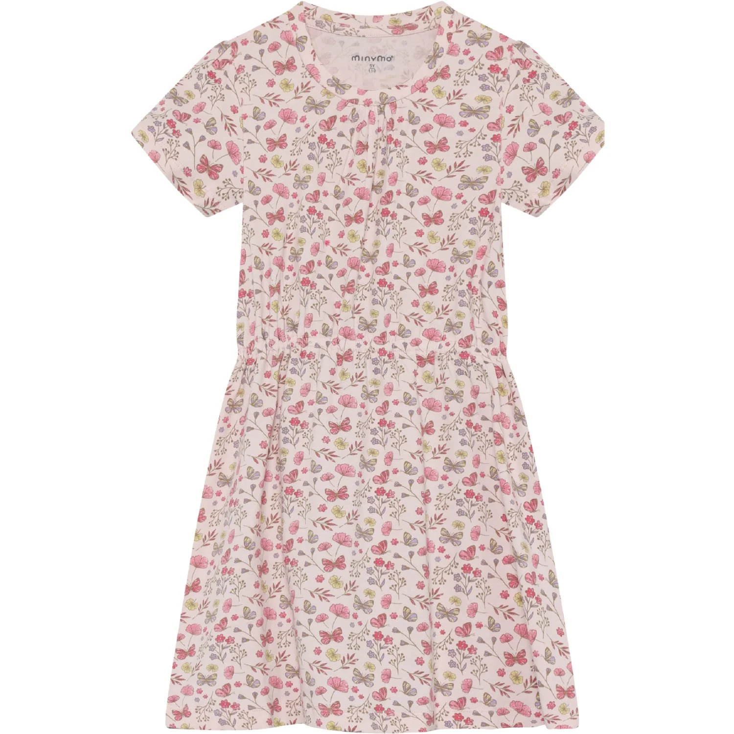 Minymo Raindrops On Roses Dress Ss Aop