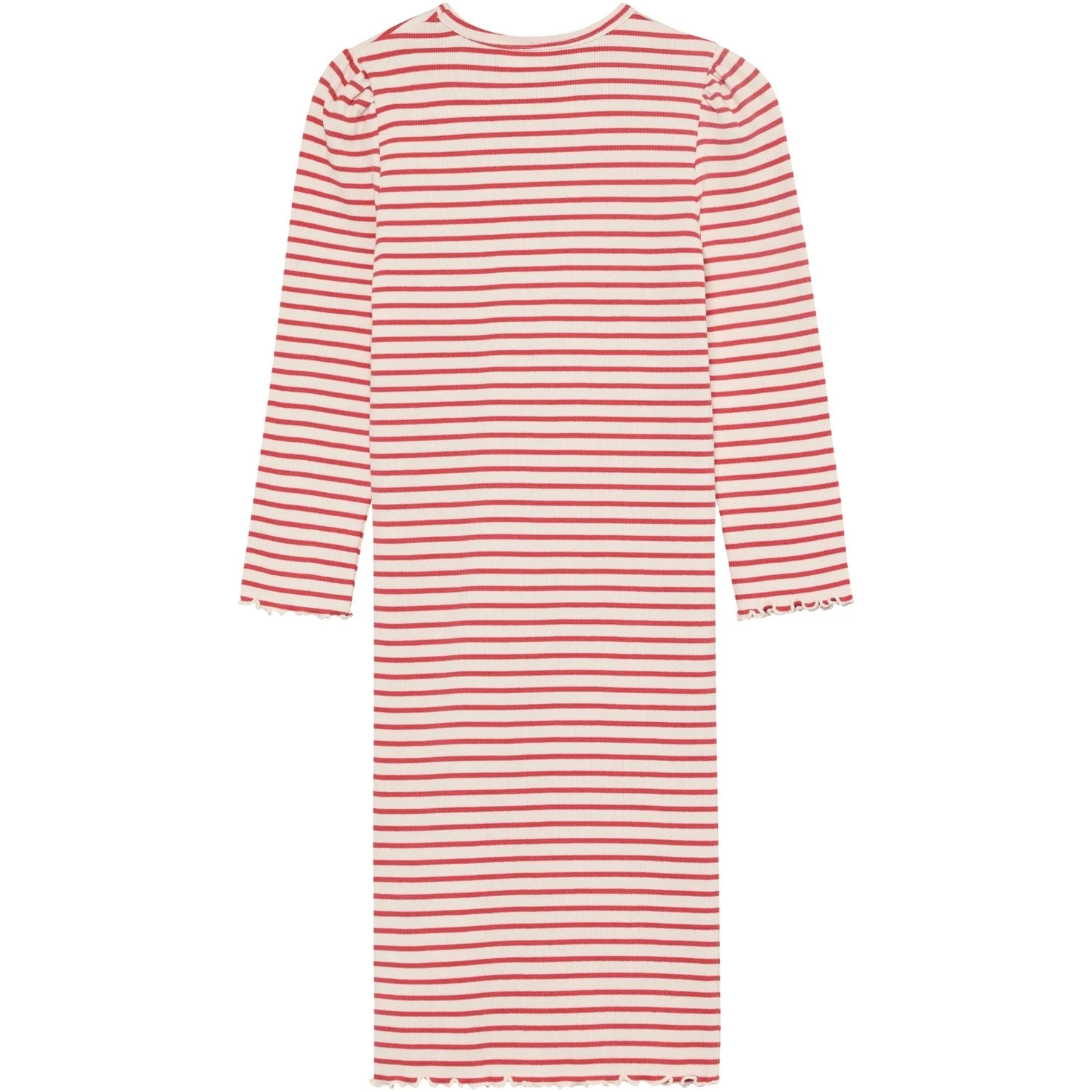 Minymo Spiced Coral Dress Ls Rib - Image 2