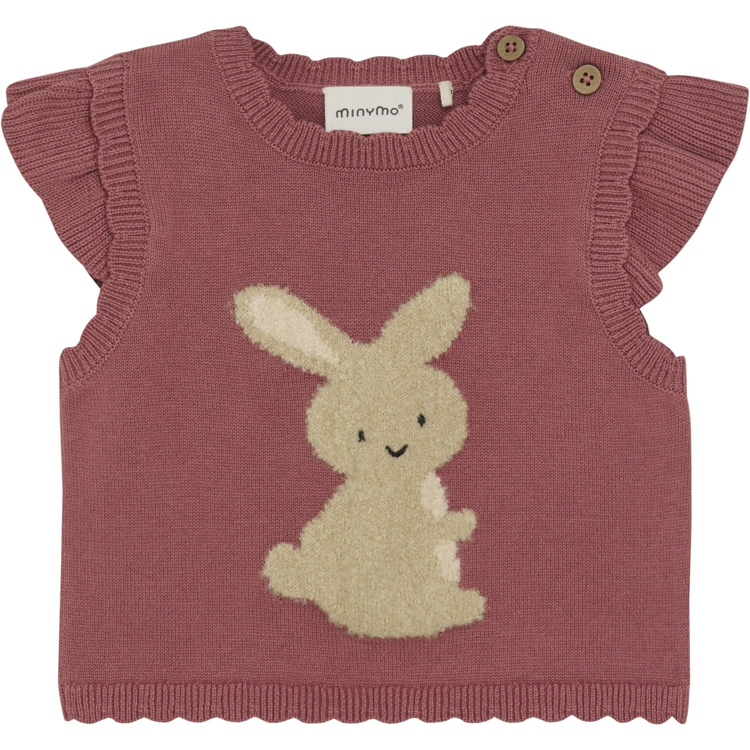 Minymo Withered Rose Vest Knit