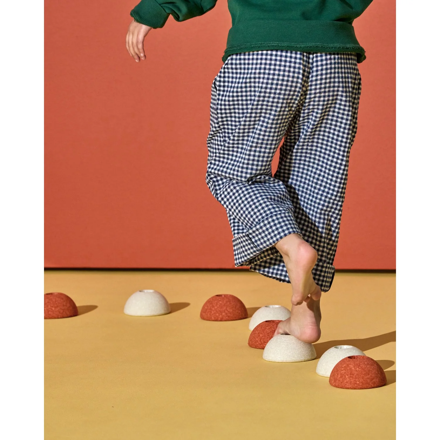 MODU Burnt Orange / Dusty Green 1 X Foam Ball - Image 2