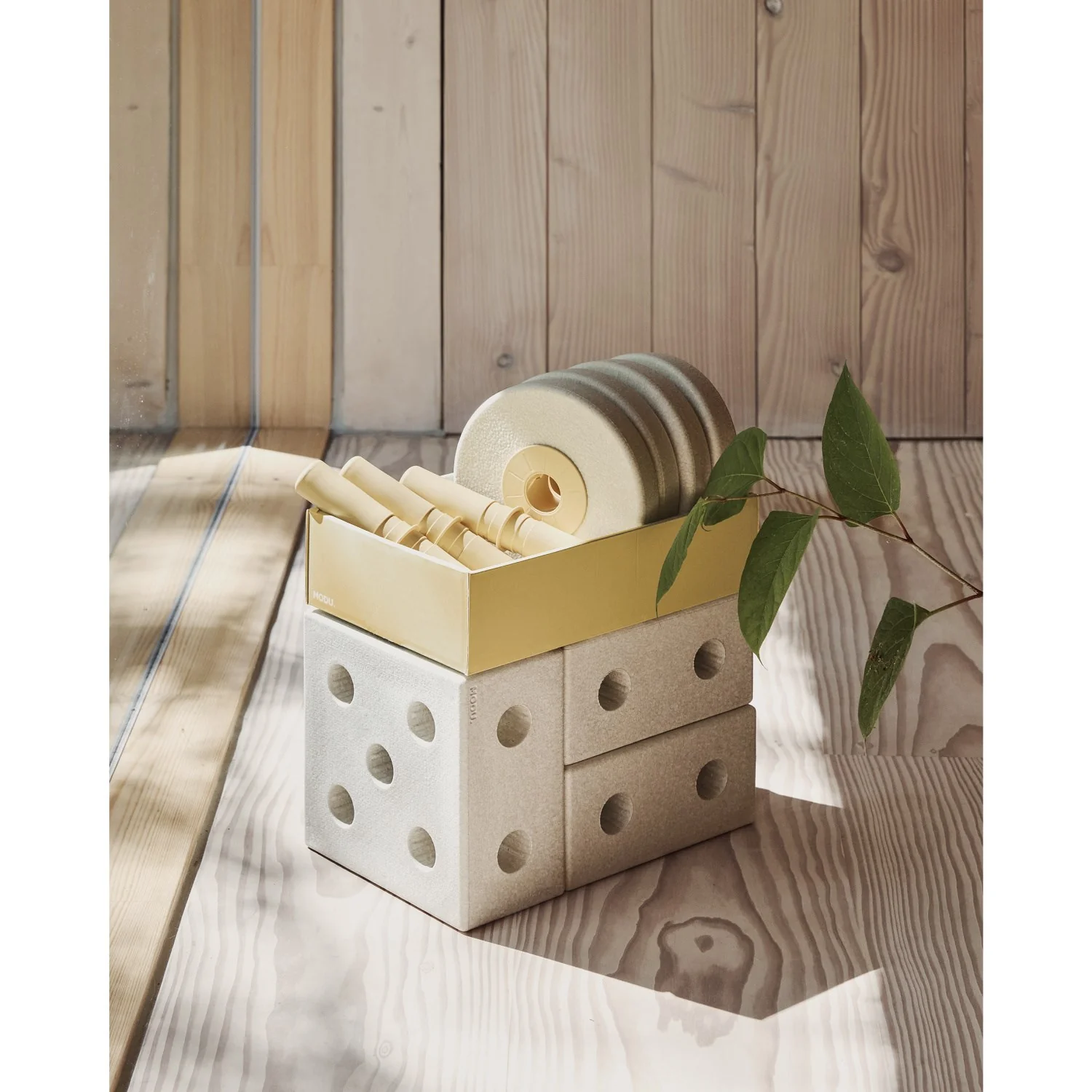MODU Sand Grey / Honey Yellow 3-i-1 Baby Walker - Image 7