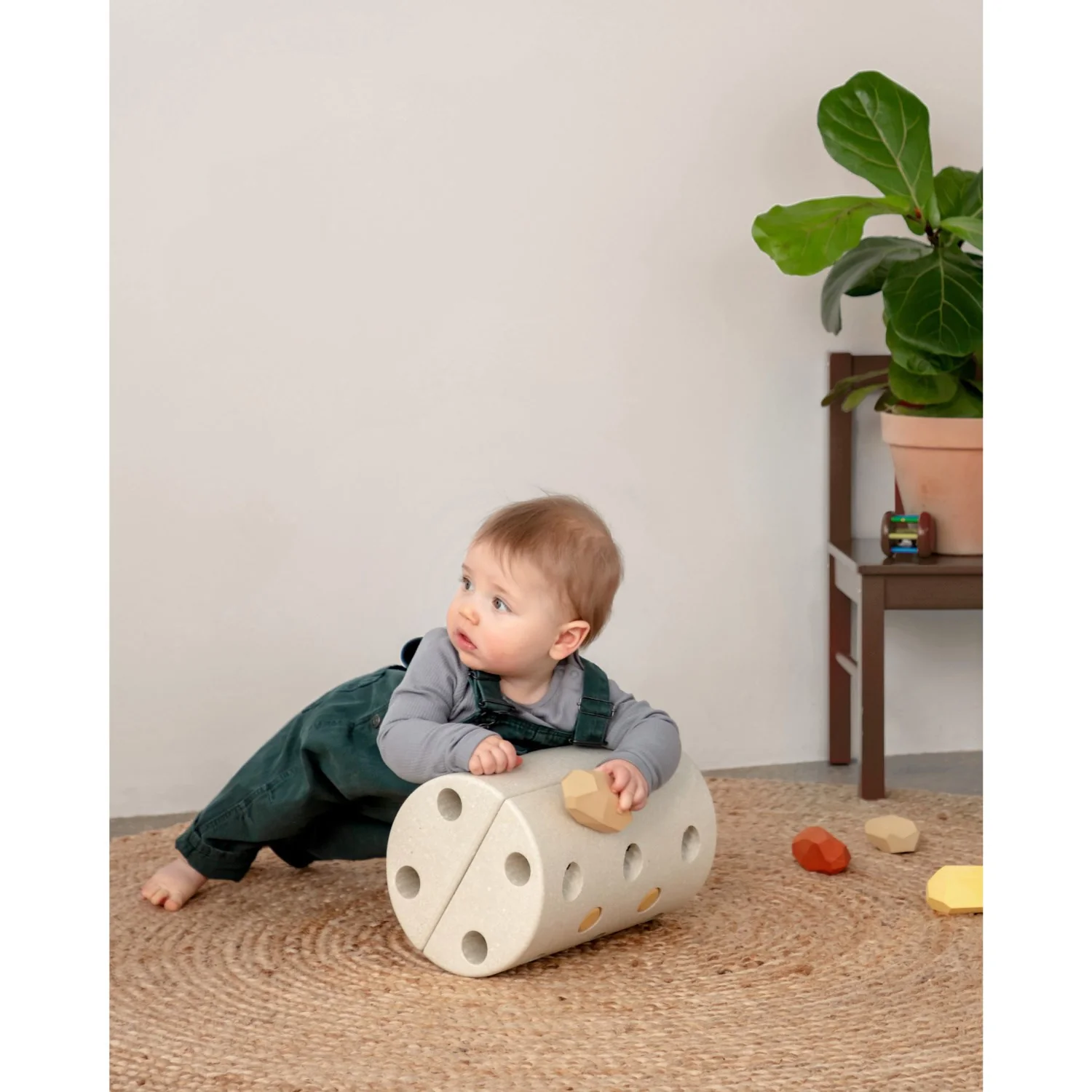 MODU Sand Grey / Honey Yellow Kids Stool - Image 3