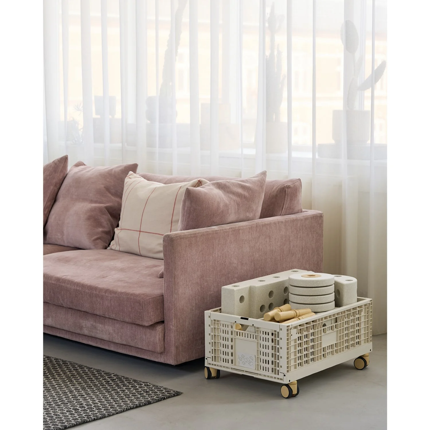 MODU Sand Grey Storage Crate - Image 3