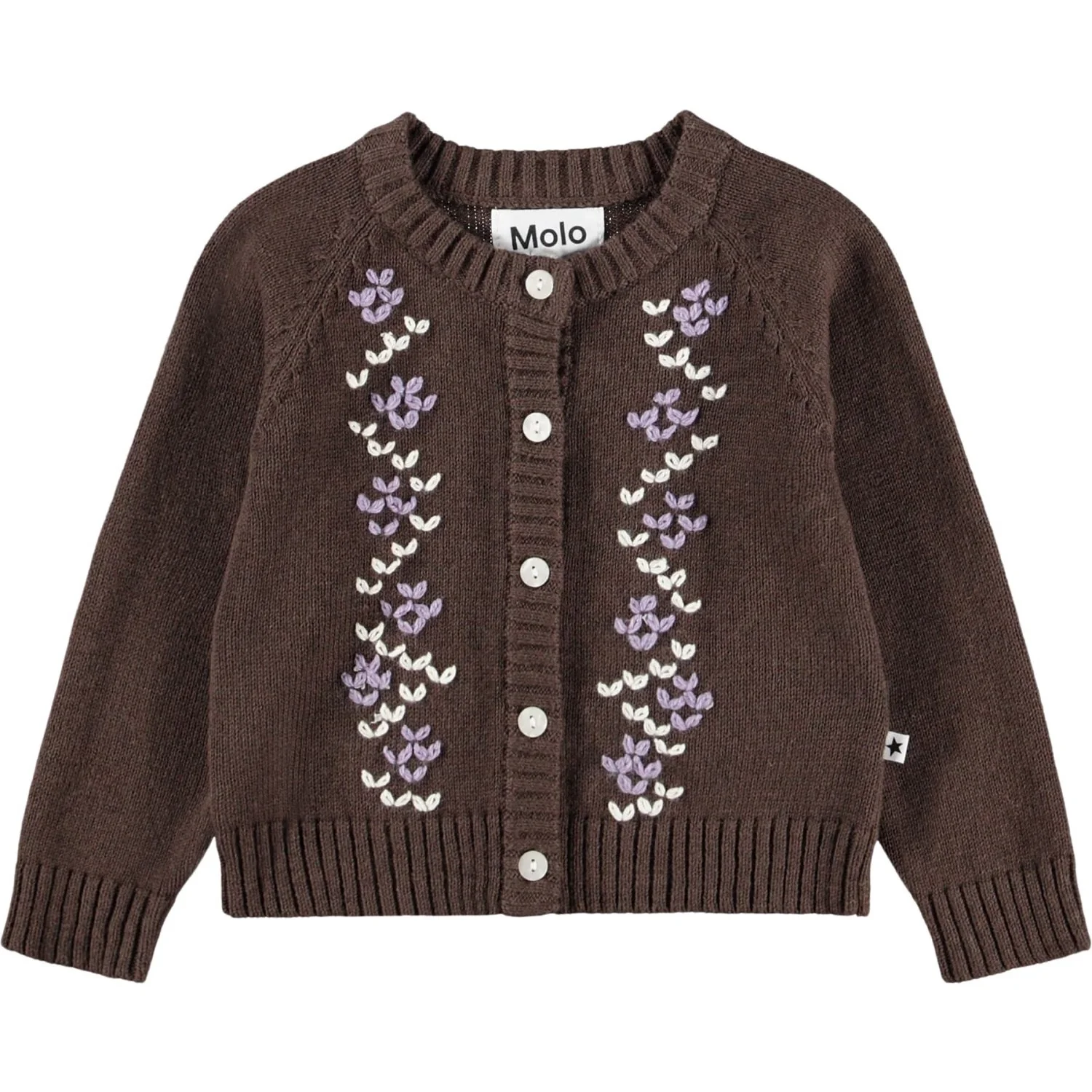 Molo Bark Brown Gillus Cardigan