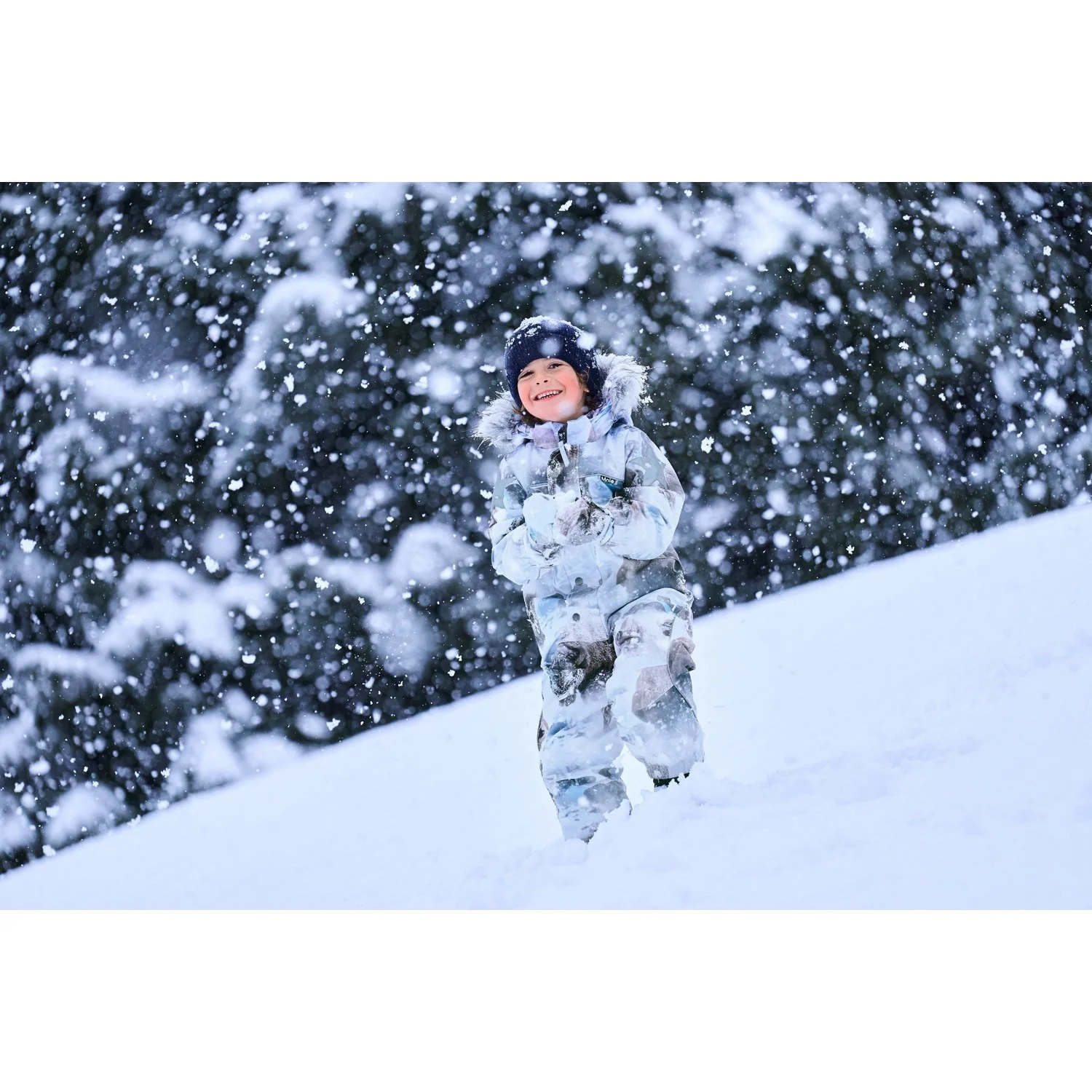 Molo Bison Polaris Fur Junior Snowsuit - Image 3