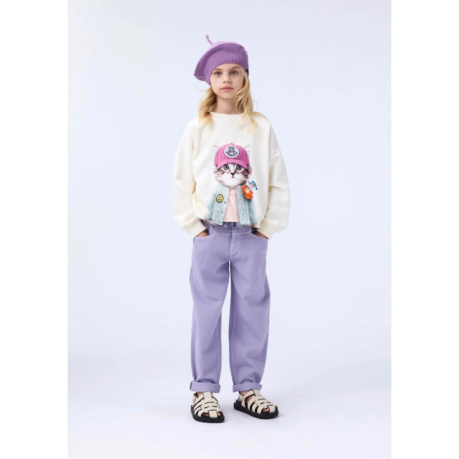 Molo Kitty Miauu Maxi Sweatshirt - Image 2