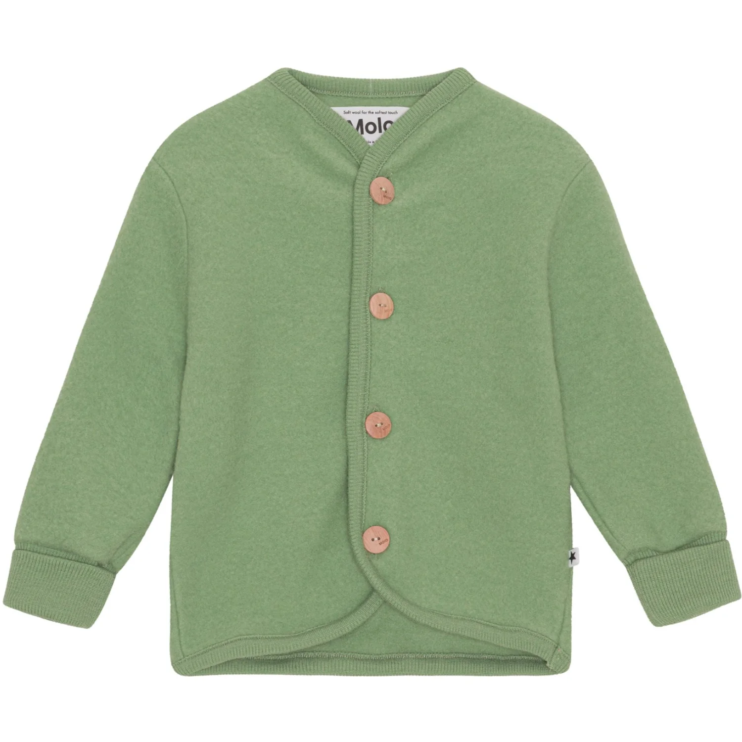 Molo Moss Green Umber Fleece Jacket