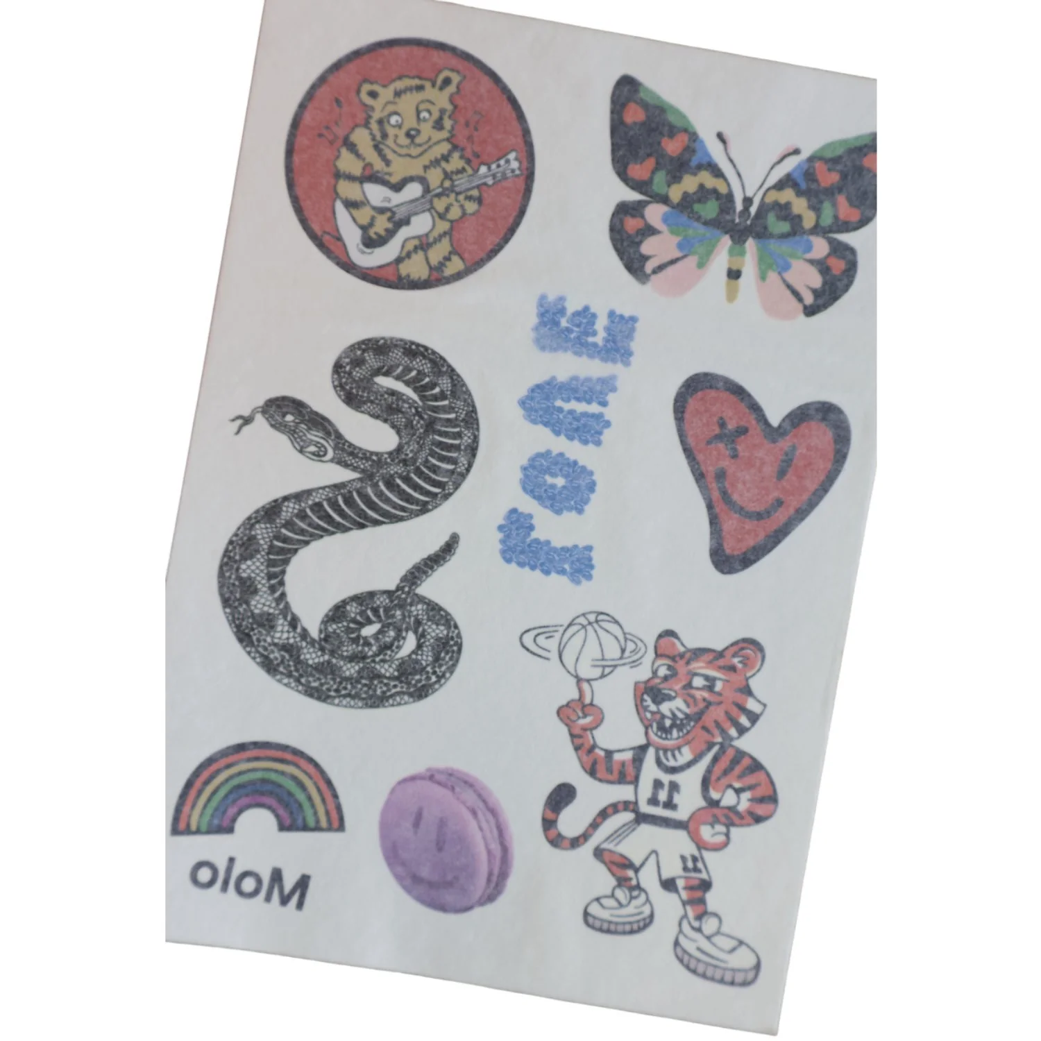Molo Multi Color Tattoo Sheet S26 - Image 2