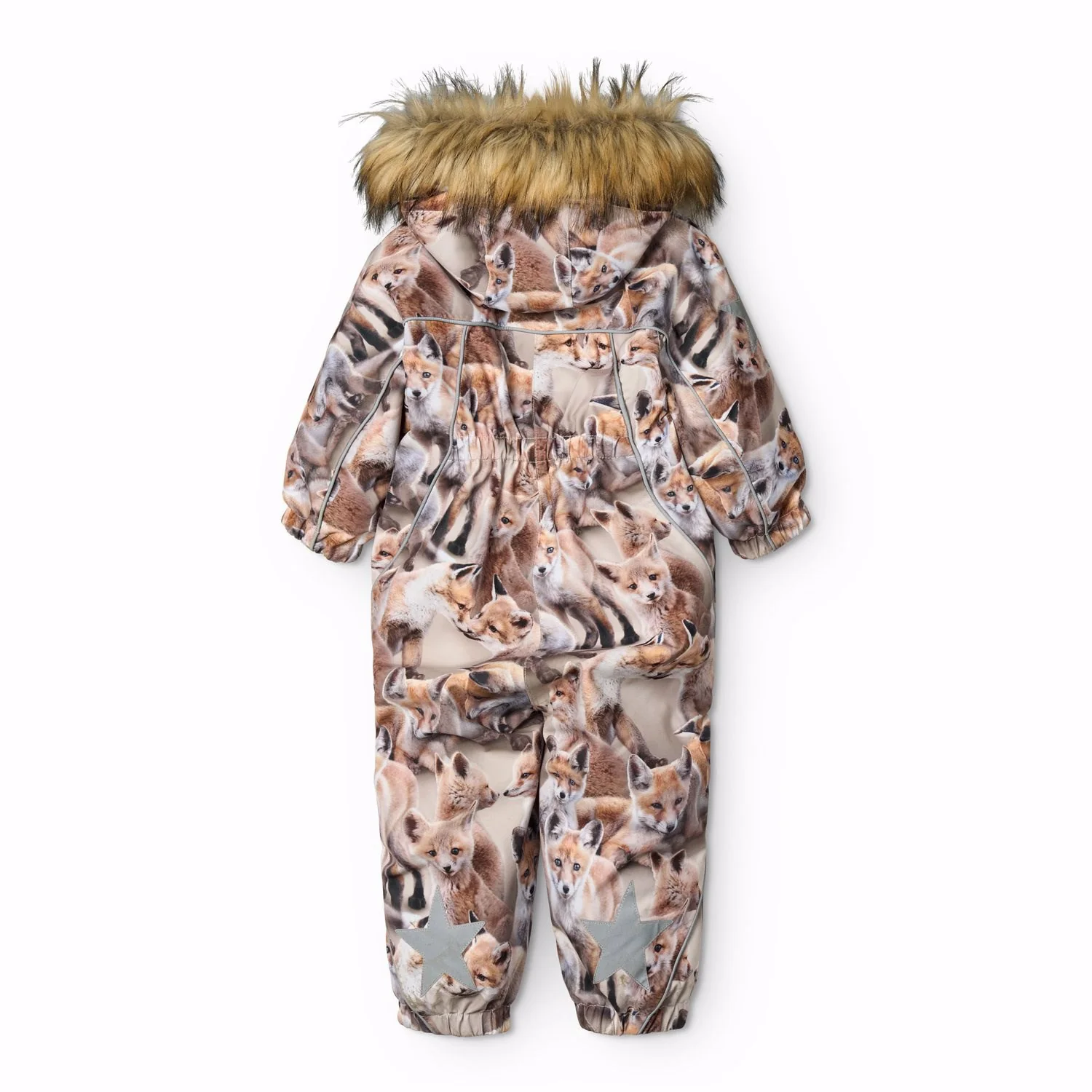 Molo Playing Foxes Pyxis Fur Baby Snowsuit - Image 6