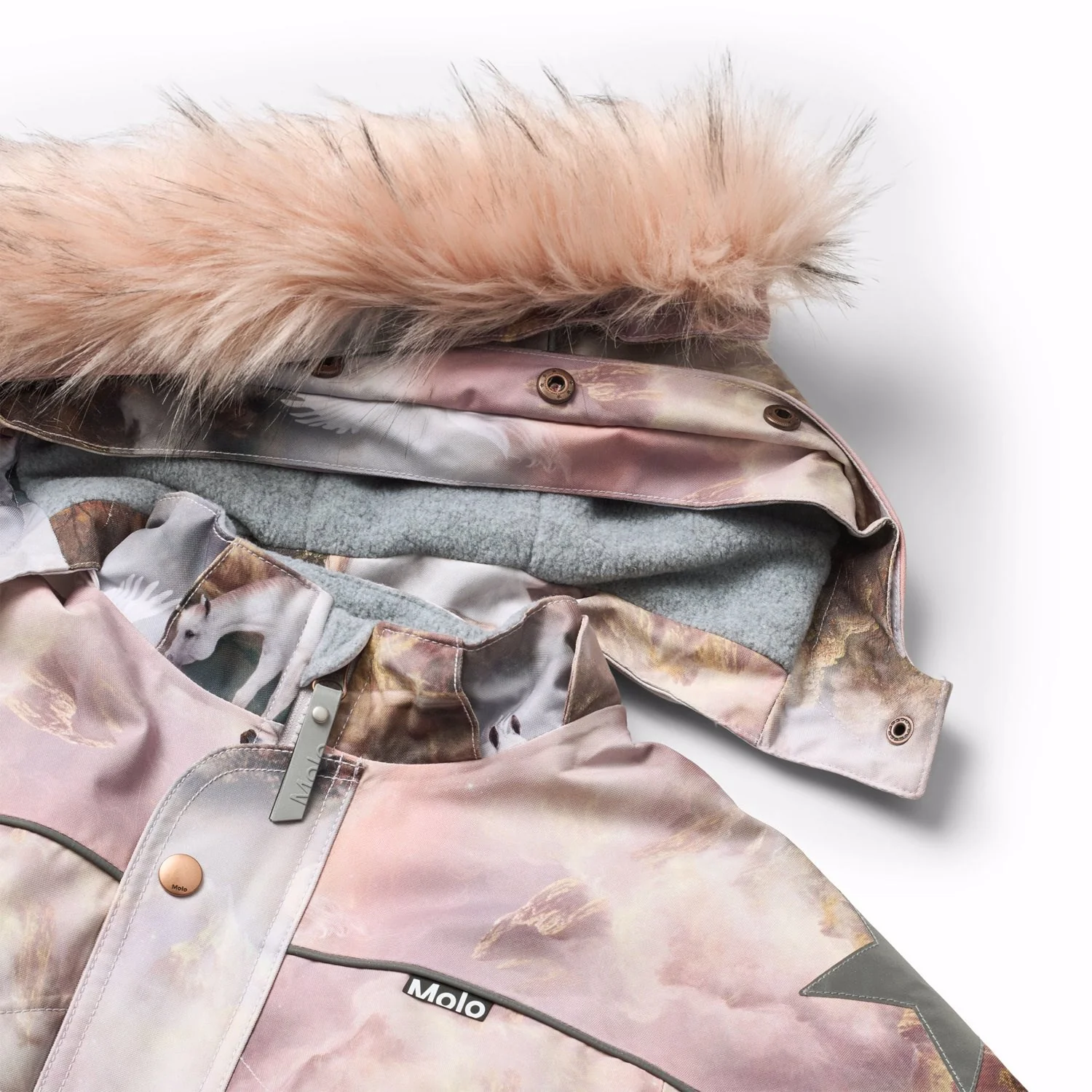 Molo Utopia Polaris Fur Junior Snowsuit - Image 5