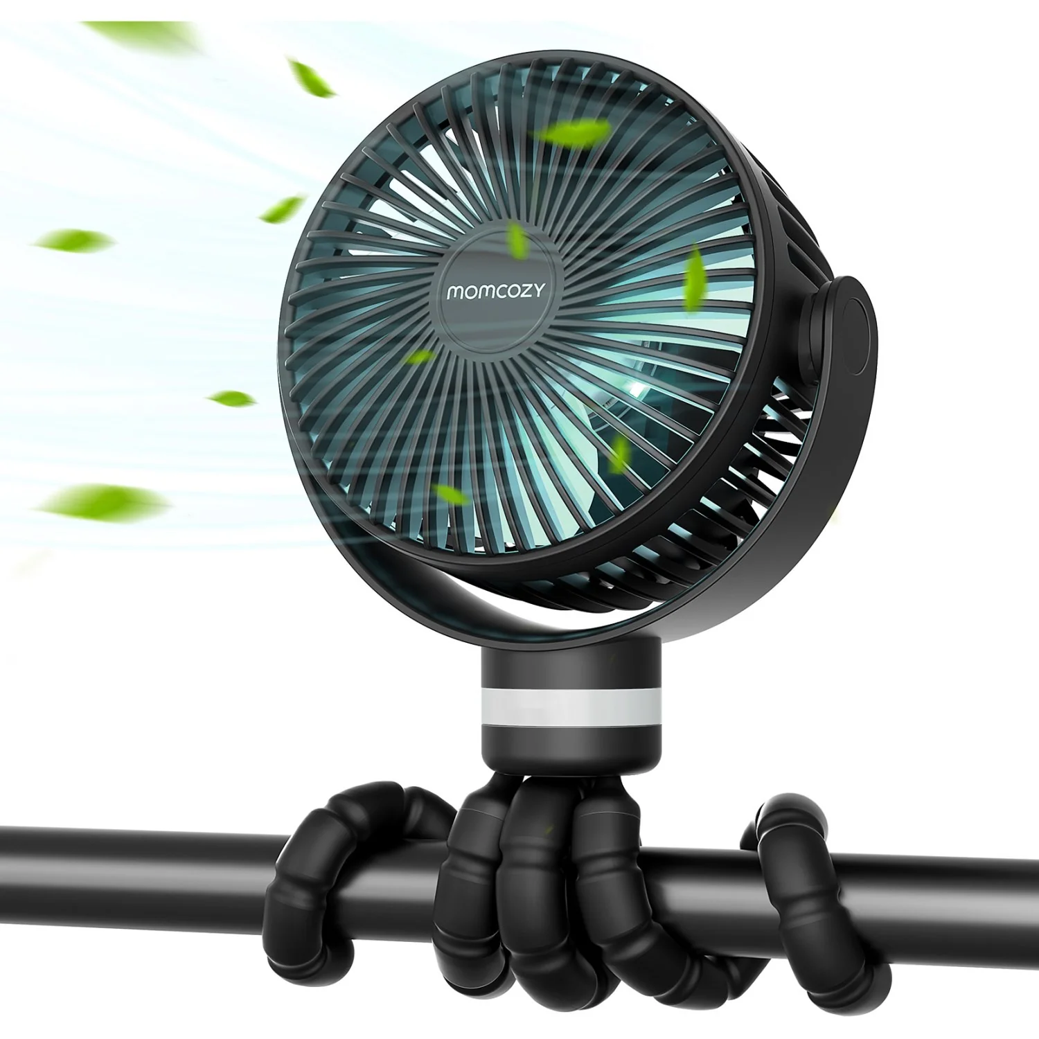 Momcozy Black Portable Stroller Fan - Image 10