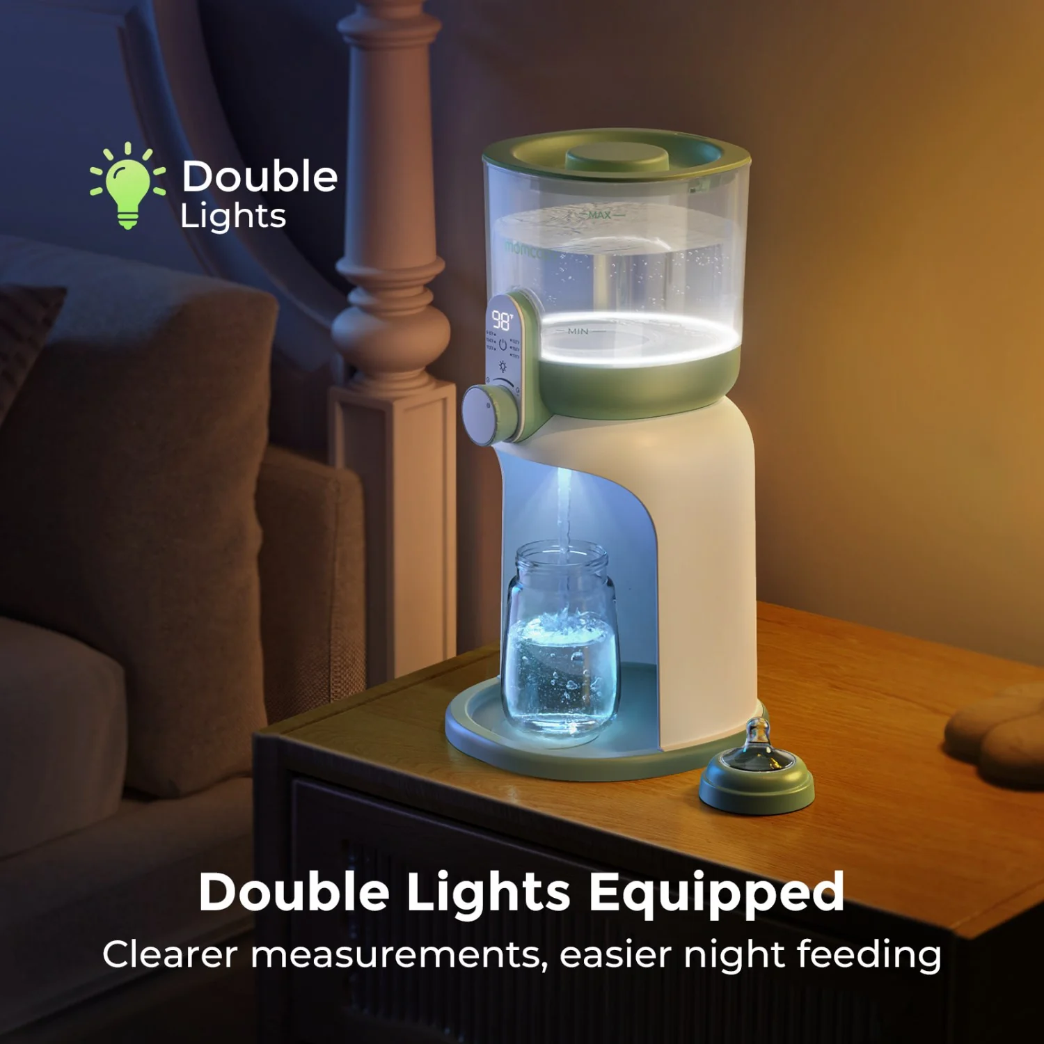 Momcozy Dual Lights Water Warmer For Night Feedings - Image 5