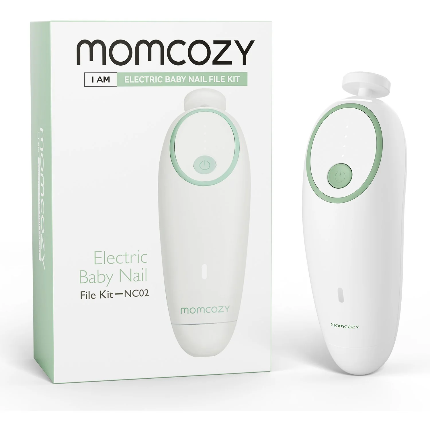 Momcozy Green Electric Baby Nail File - Low Noise