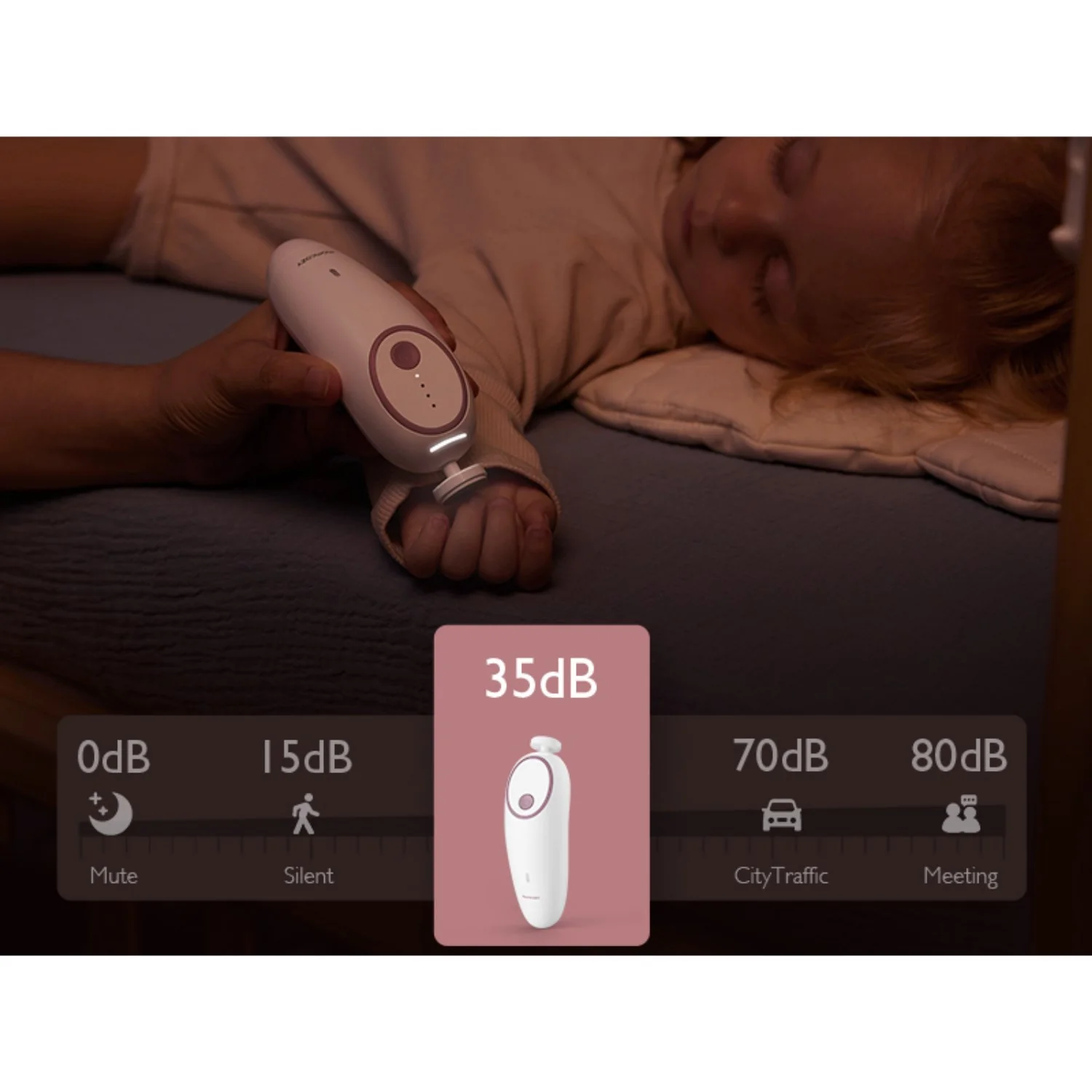 Momcozy Green Electric Baby Nail File - Low Noise - Image 10