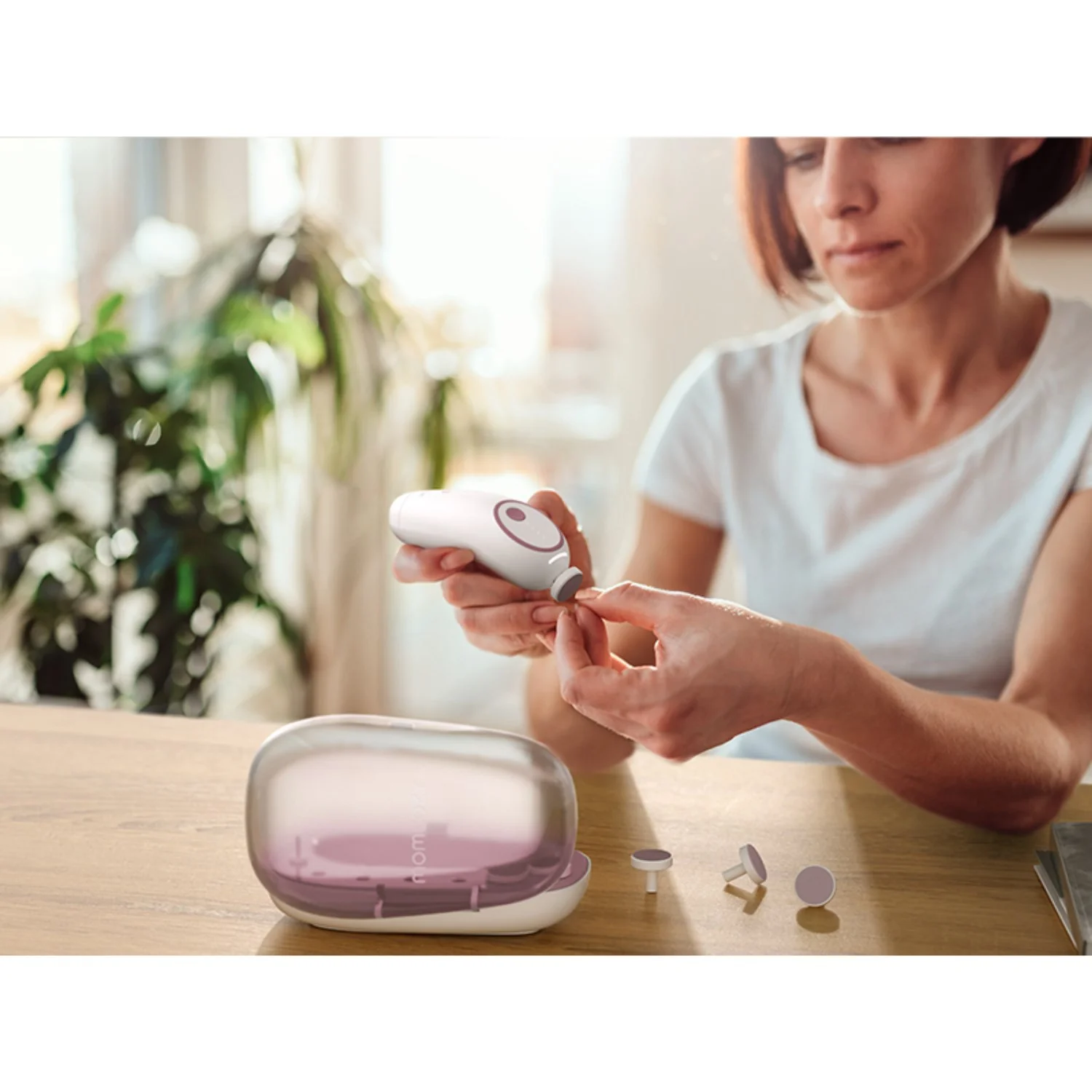 Momcozy Green Electric Baby Nail File - Low Noise - Image 11