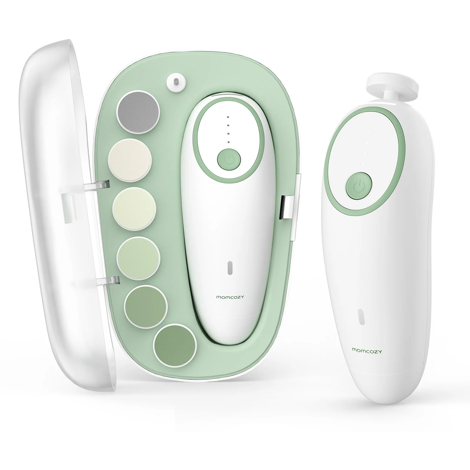 Momcozy Green Electric Baby Nail File - Low Noise - Image 3
