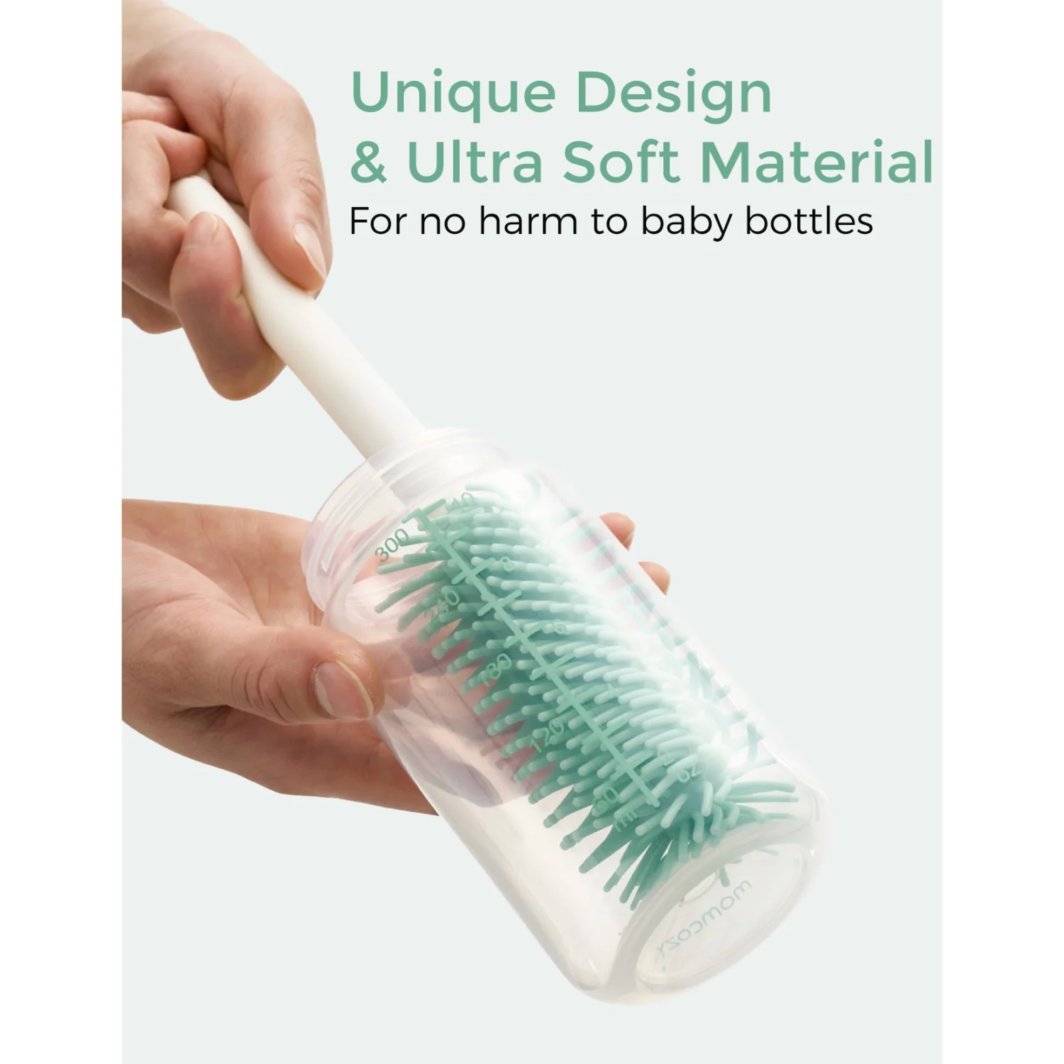Momcozy Green 7 In 1 Baby Bottle Brush Set - Image 9