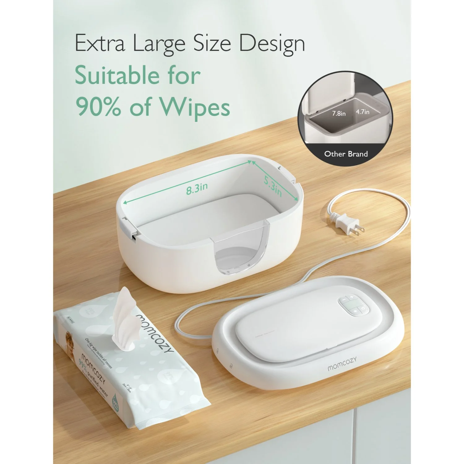 Momcozy Large Capacity Baby Wipe Warmer- EU Version - Image 10