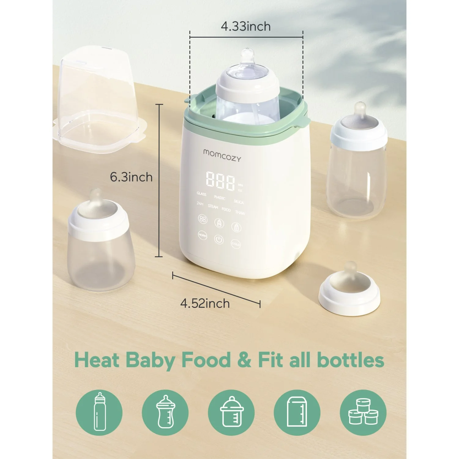 Momcozy MW01 6-in-1 Fast Baby Bottle Warmer - Image 10