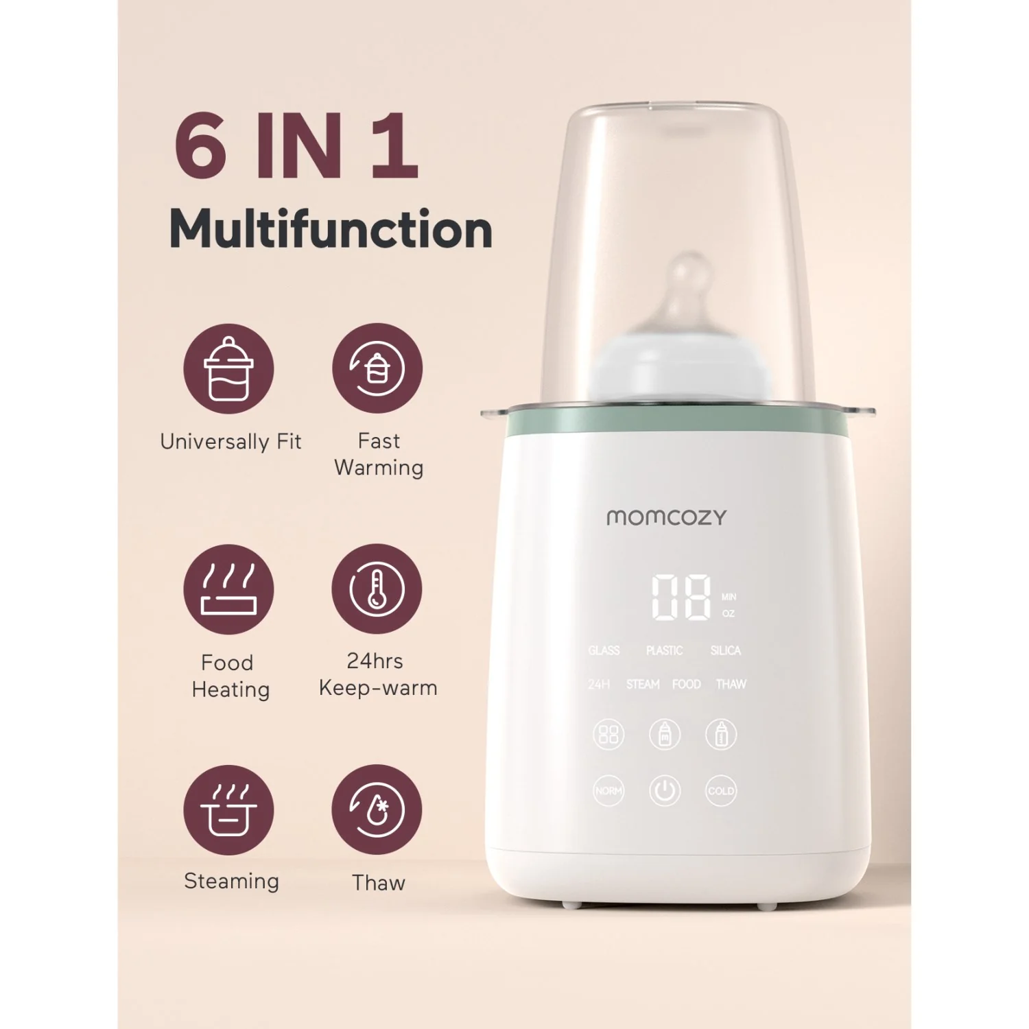 Momcozy MW01 6-in-1 Fast Baby Bottle Warmer - Image 11