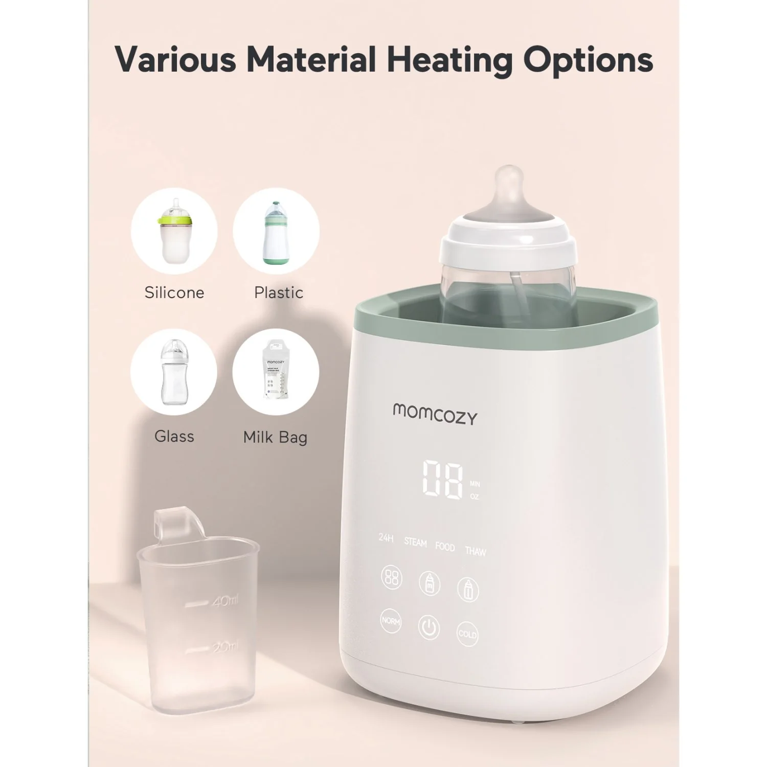 Momcozy MW01 6-in-1 Fast Baby Bottle Warmer - Image 12