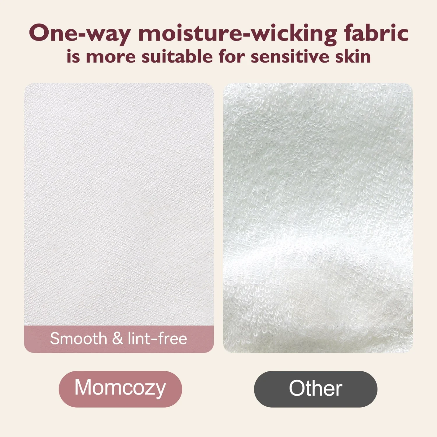 Momcozy Natural Reusable Nursing Pads 6-Pack Thick - Image 8